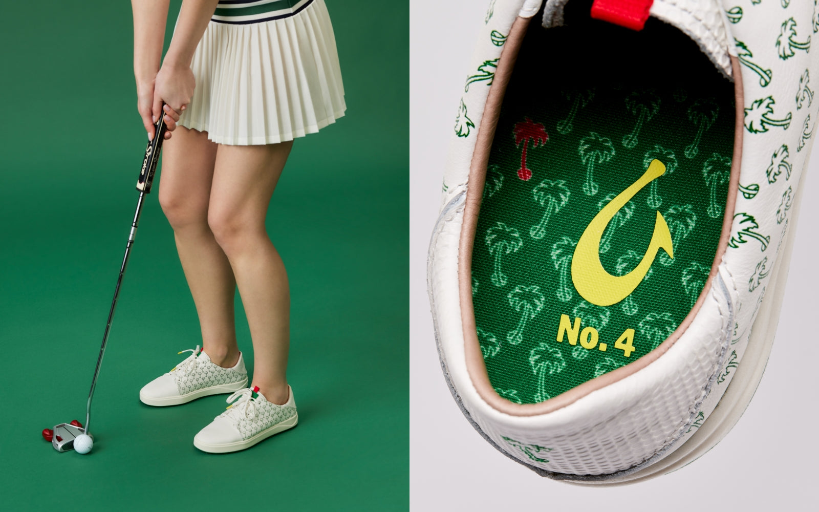 NWT Olukai Wai’alae Lone Palm Green Limited Edition Slip On Golf Shoes OluKai Limited Edition Lone Palm Collection main image 2