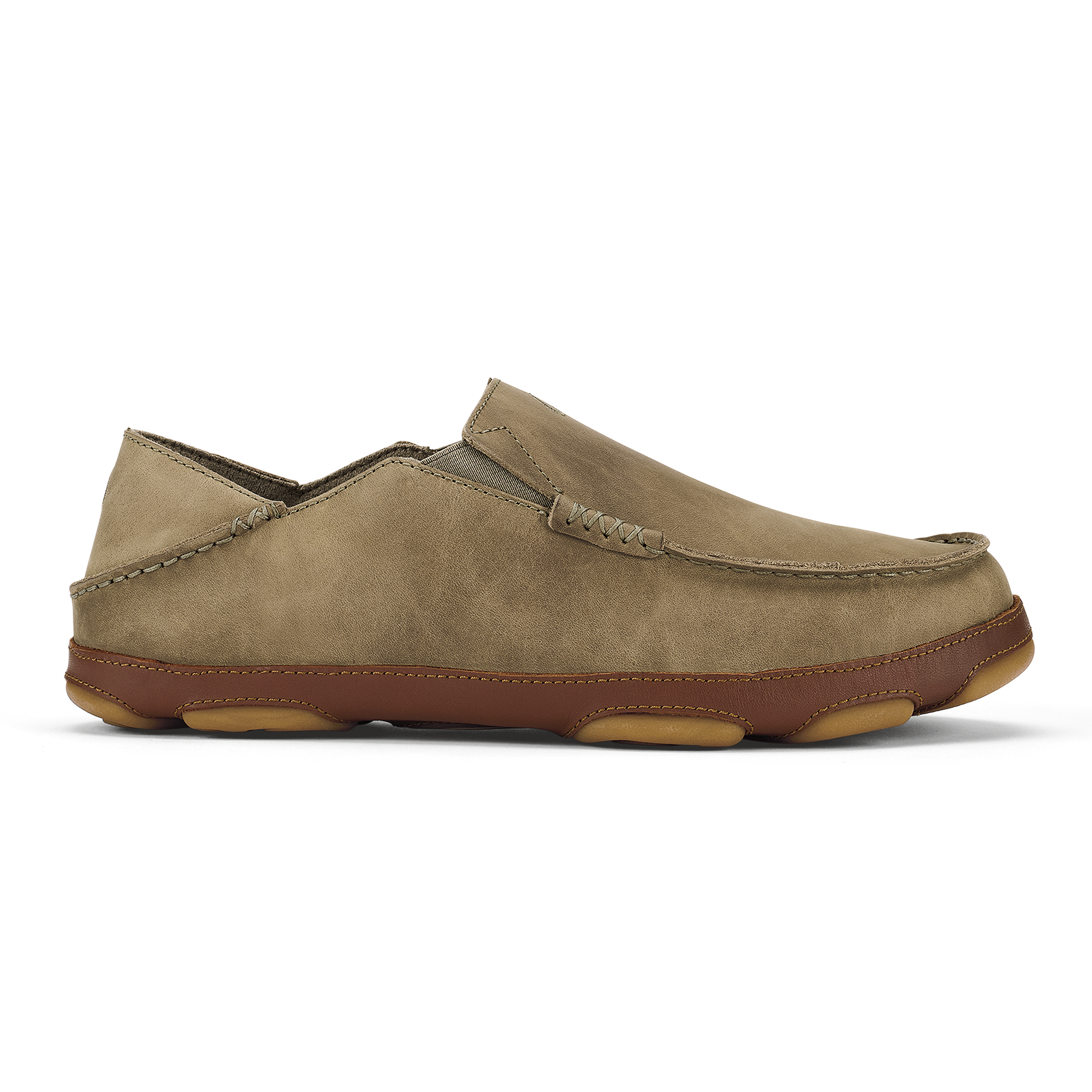 Olukai Moloa Men’s Leather Slip On Shoes Size 12 Black Toffee 10128-4033 Olukai Moloa Black/Toffee 10128-4033 Men main image 3