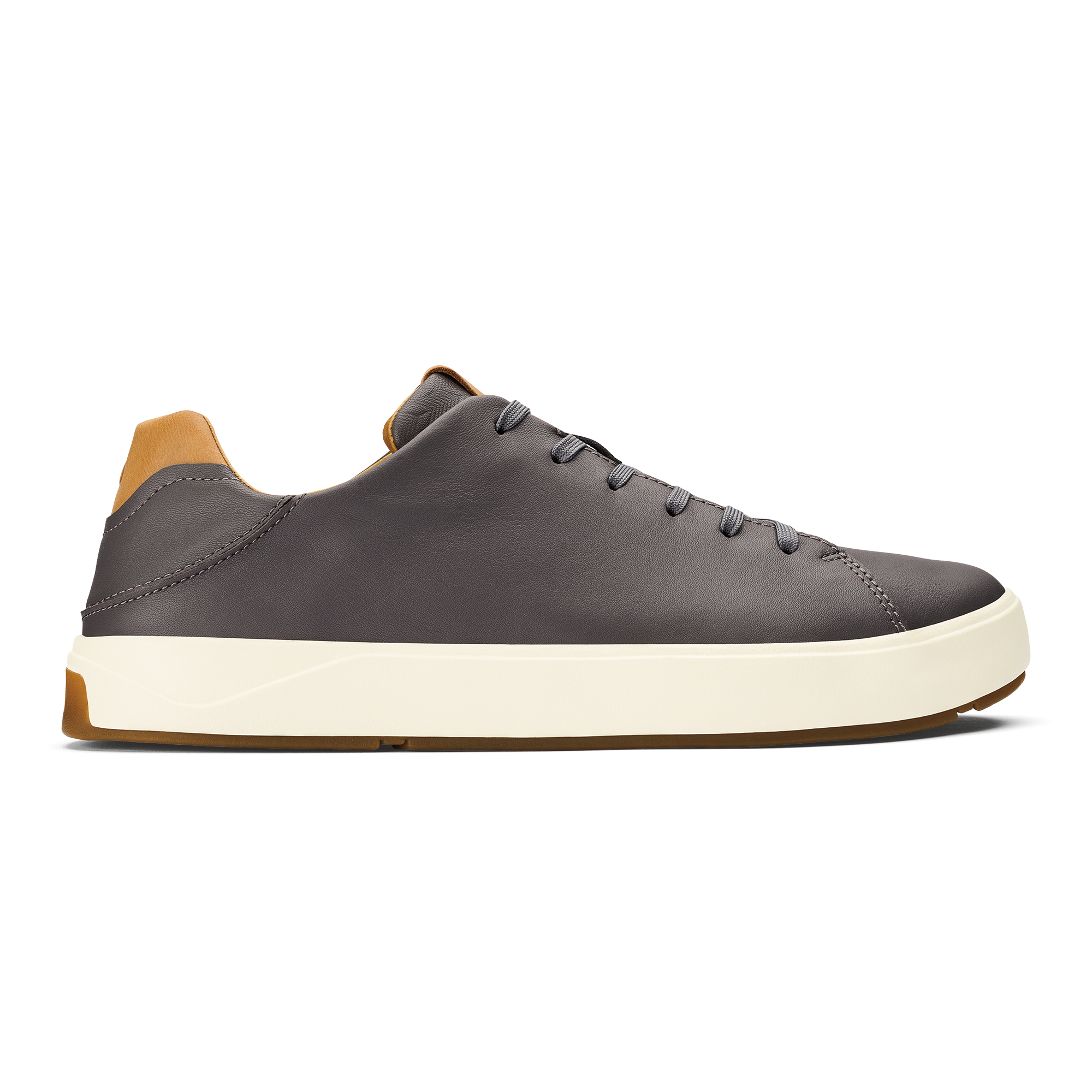 Lae ahi L Ili Men s Leather Sneakers Stone OluKai