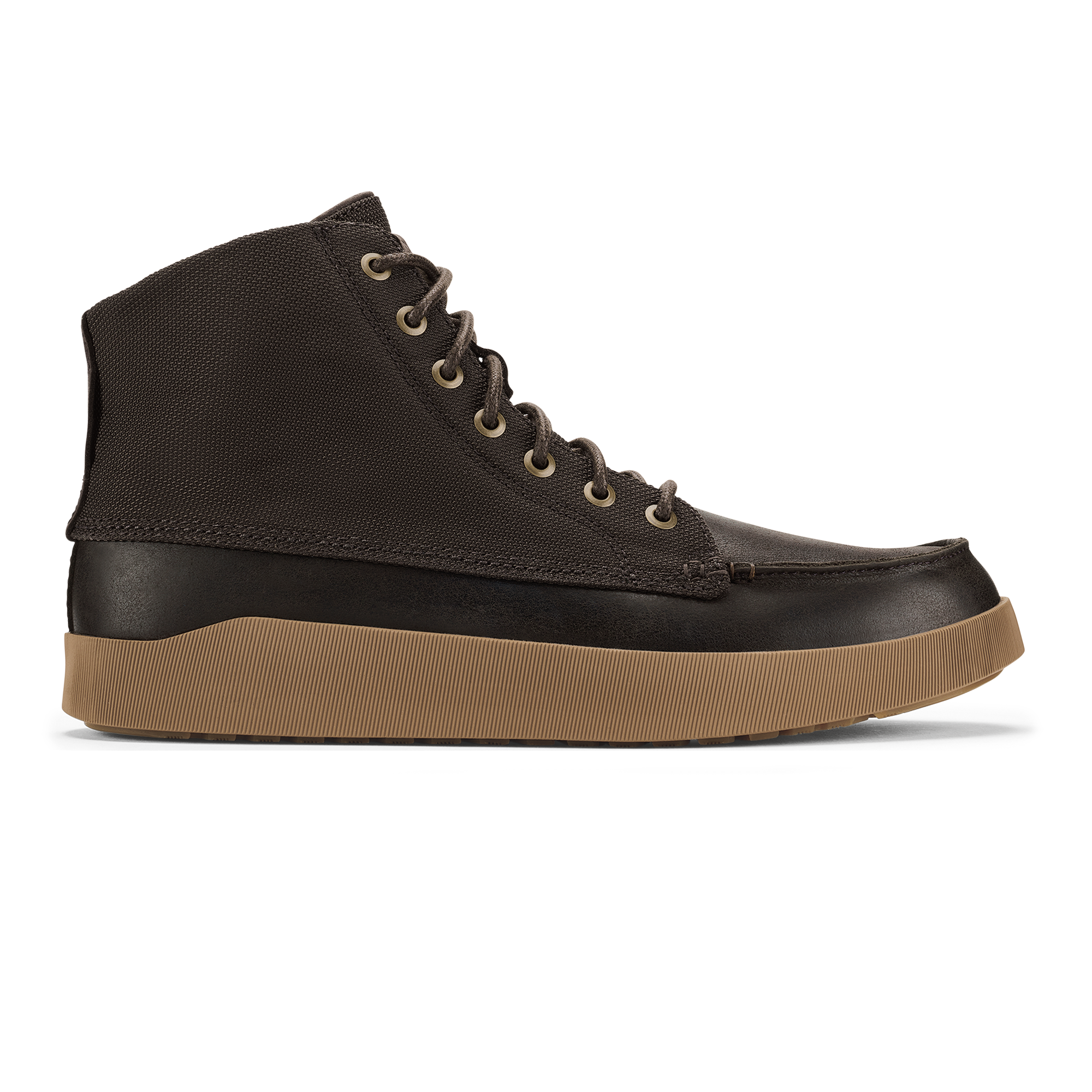 M lina Men s Waterproof Leather Boots Dark Wood OluKai