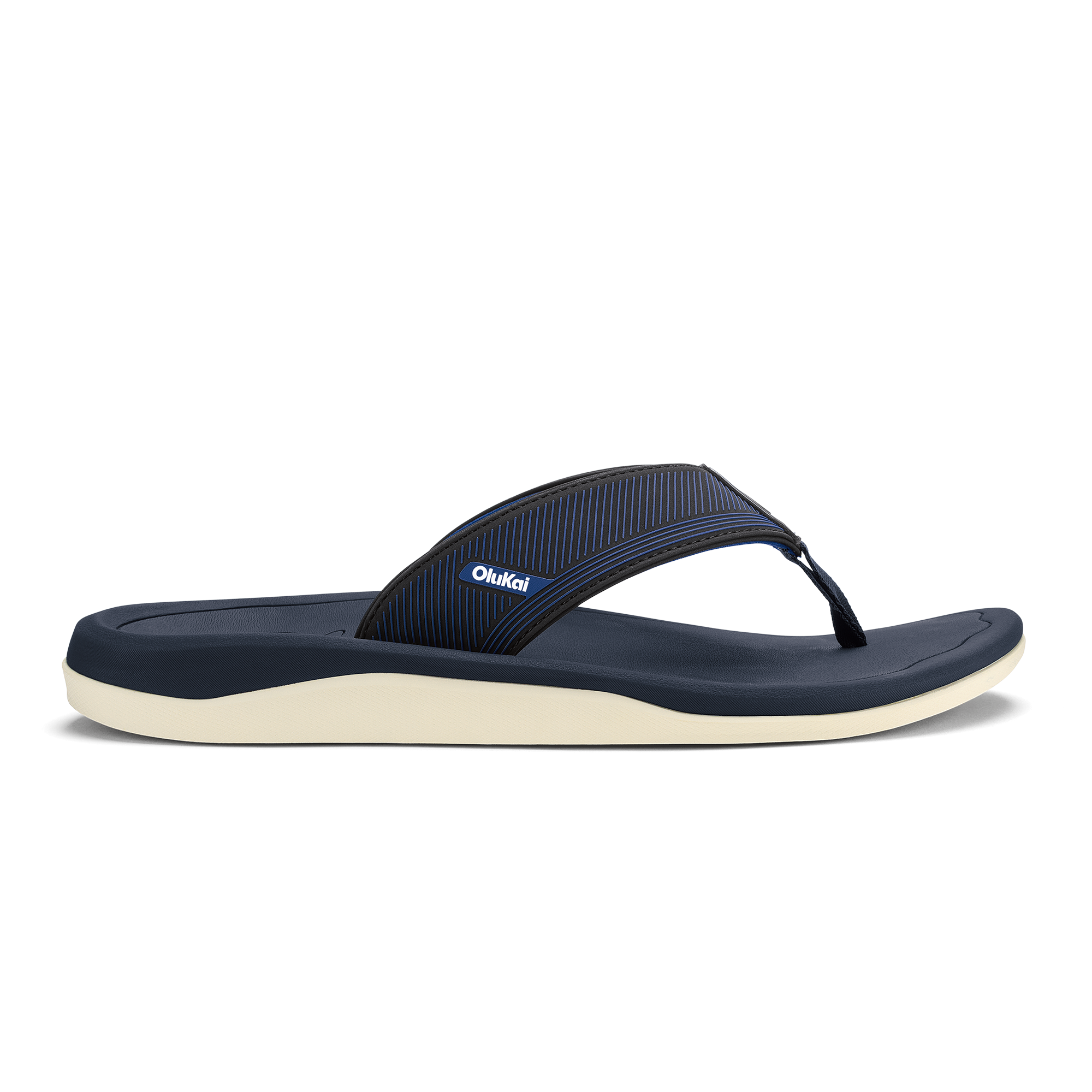 Olukai men’s flip flops Welo Trench Blue / Black size US 8 Euro 41 Ulele - Trench Blue / Trench Blue – OluKai main image 2