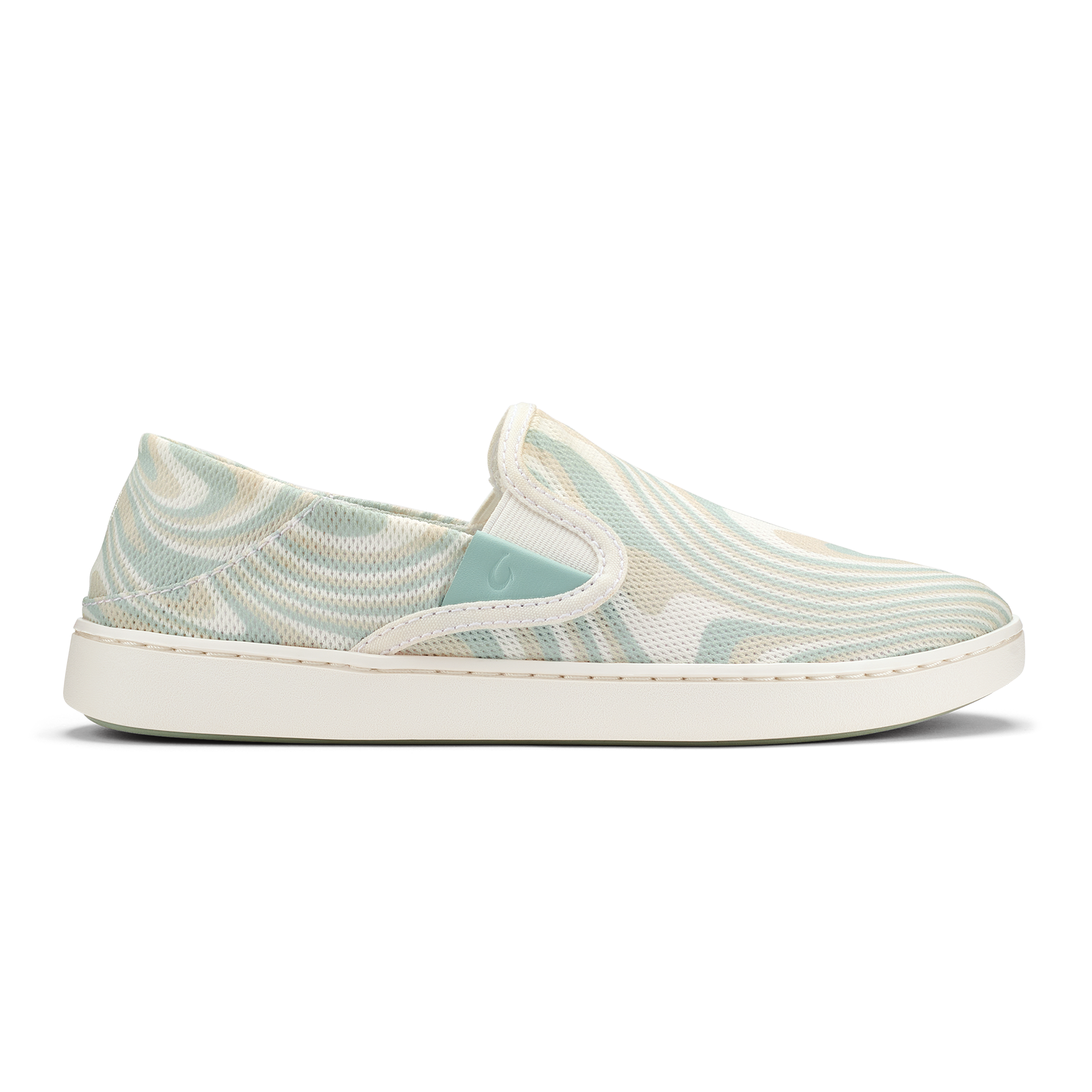 Pehuea Women's Breathable Slip-On Sneakers - Bright White / Swirl | OluKai
