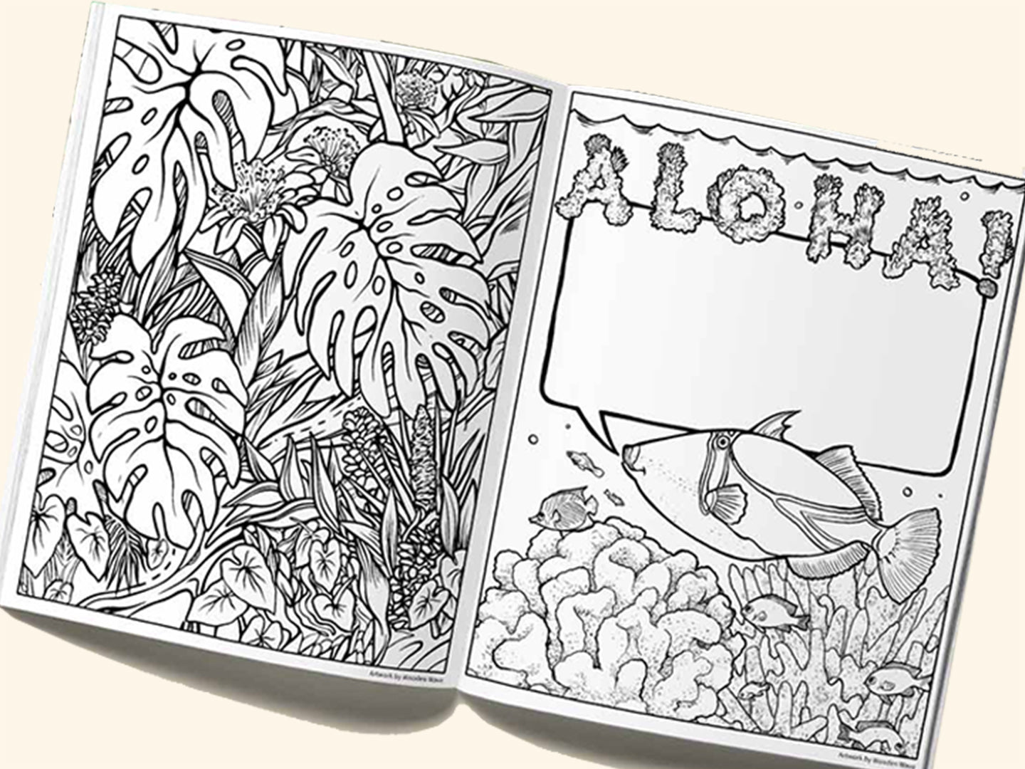 Spread Aloha With Wooden Wave's Hawaiian-Inspired Coloring Book
