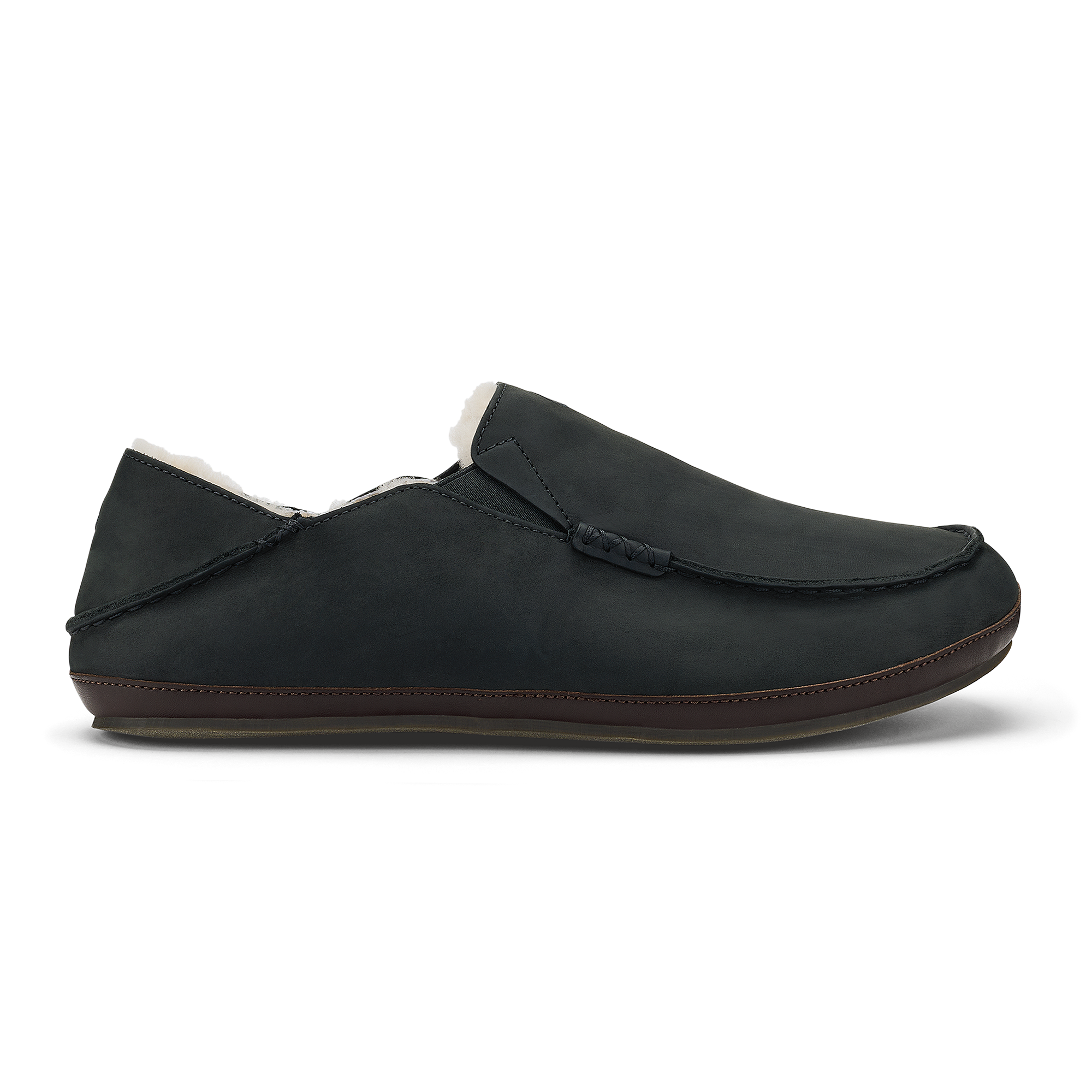 Moloā Slipper - Black / Dk Java | OluKai
