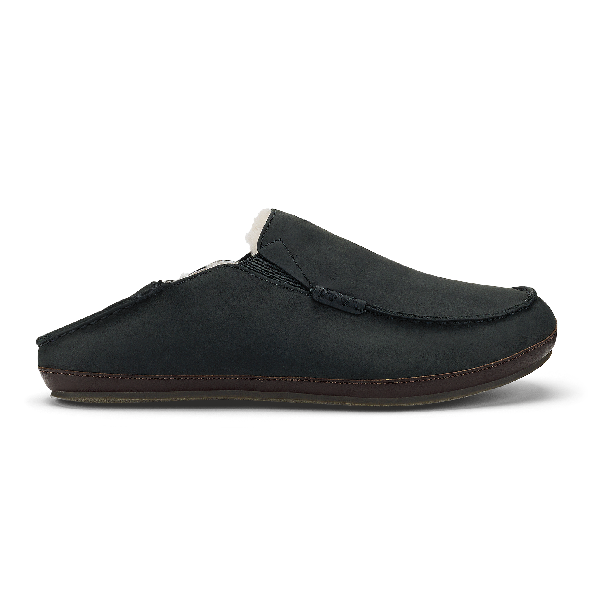 Moloā Slipper - Black / Dk Java | OluKai