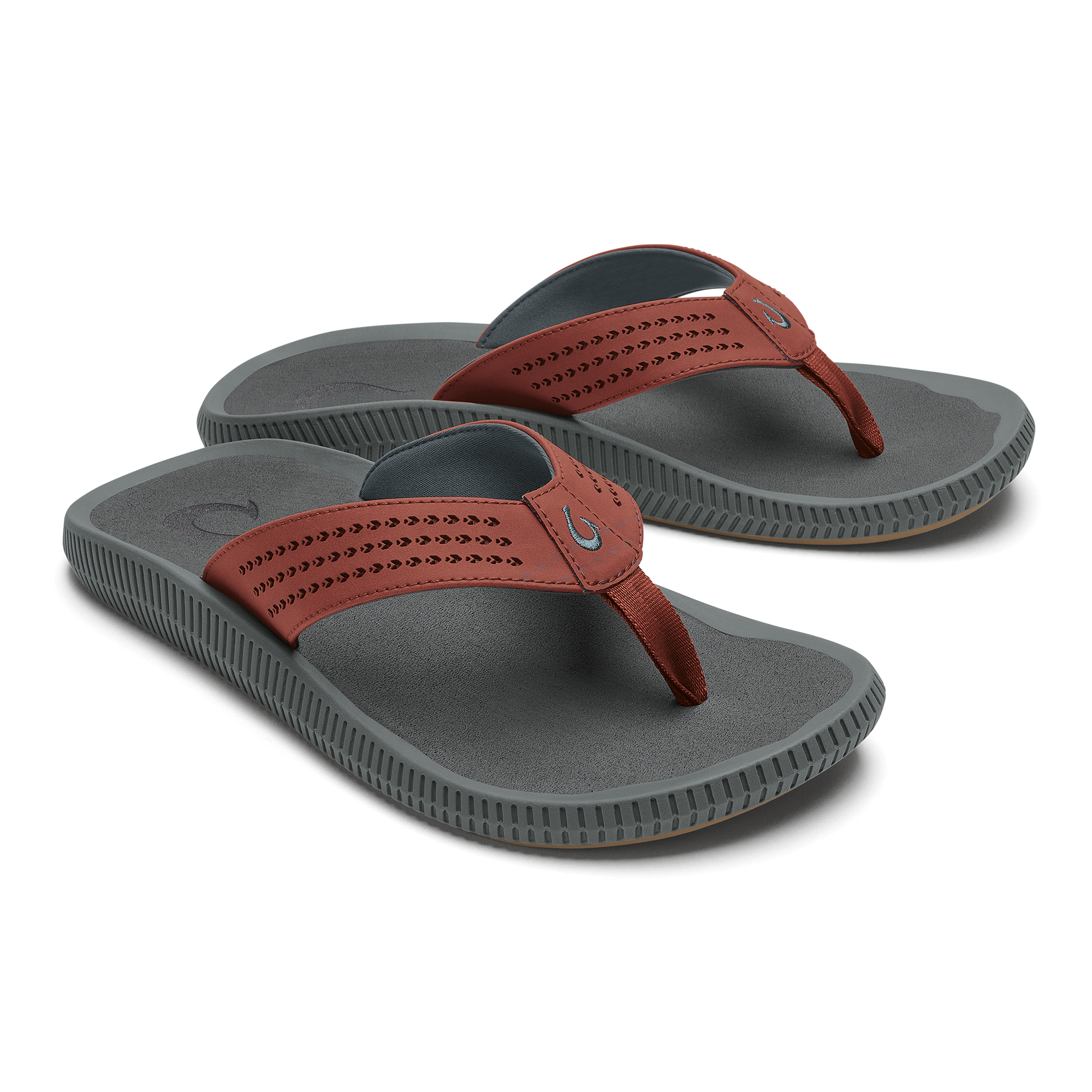 Olukai Red Flip Flops Sandals – Men’s Pili Men main image 2