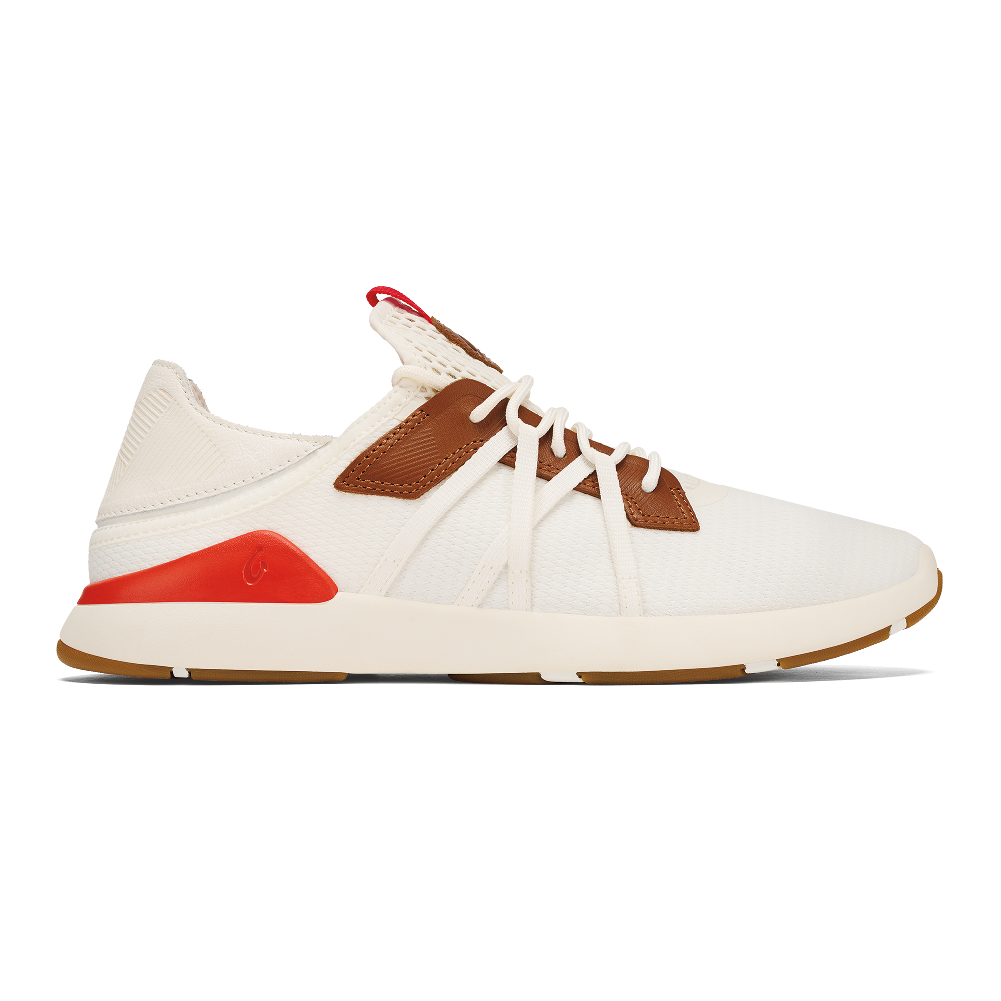 Mio Lī Men's Athletic Shoes - Bright White / Red Lava | OluKai