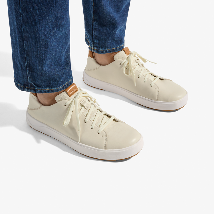 Lae'ahi Lī 'Ili Men's Leather Sneakers - Tapa | OluKai
