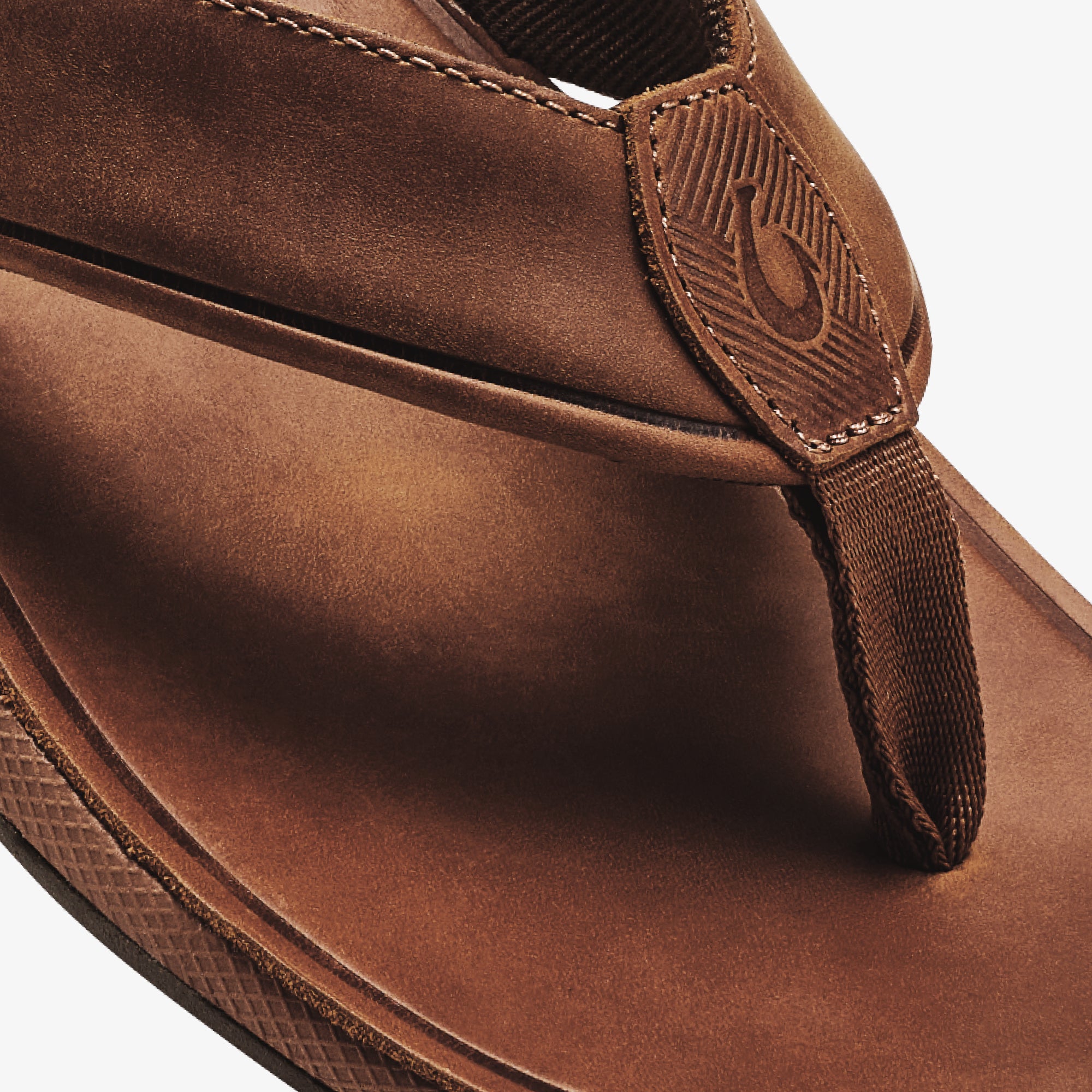 Tuahine Men's Waterproof Leather Beach Sandals - Fox | OluKai