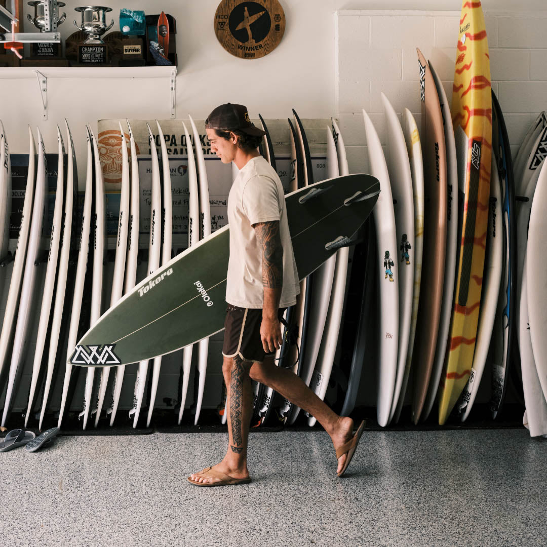 Tuahine Men's Waterproof Leather Beach Sandals - Toffee | OluKai