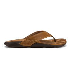 Tuahine Men's Waterproof Leather Beach Sandals - Fox | OluKai
