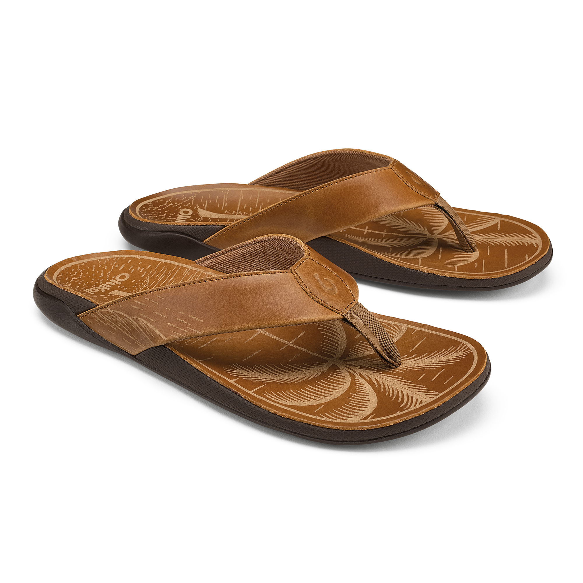 ブラインド Touhu Tuahine Men's Waterproof Leather Beach Sandals - Fox | OluKai