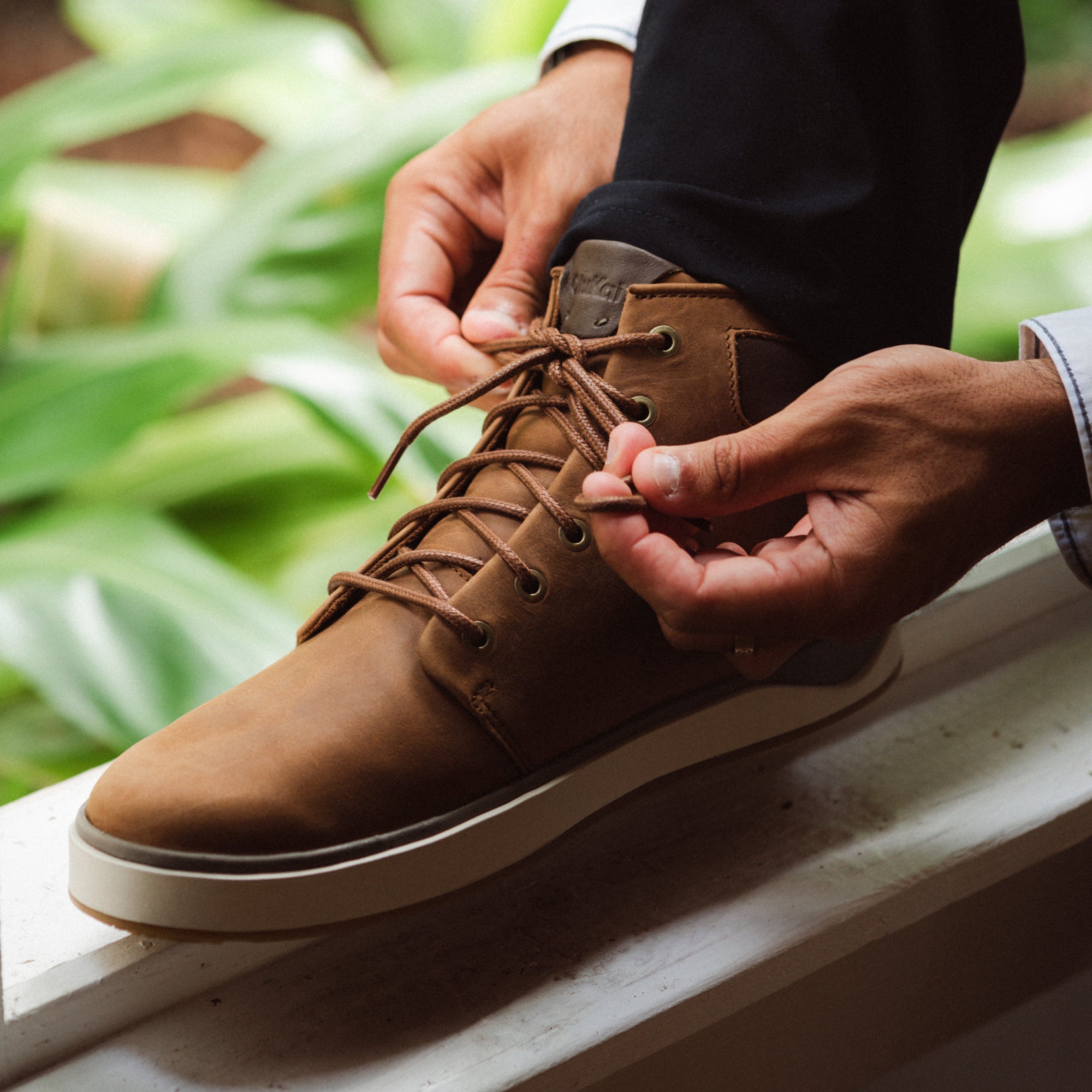 Kekaha Men's Chukka Boots - Dark Java / Toffee | OluKai