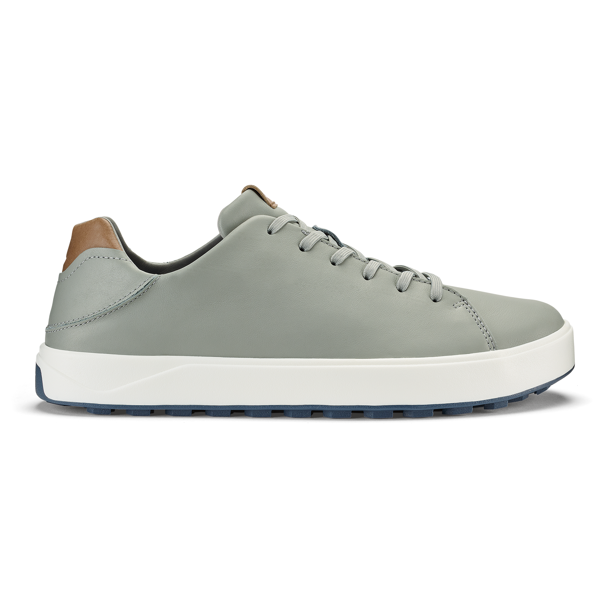 Olukai Men's Wai'alae Golf Shoes, Size 11, Grey Fog/Tan
