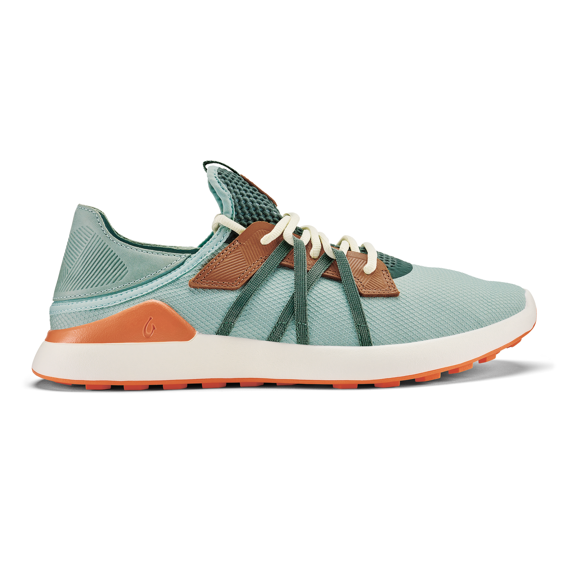 Manele Men’s Breathable Golf Shoes - Pale Moss / Molten Orange | OluKai