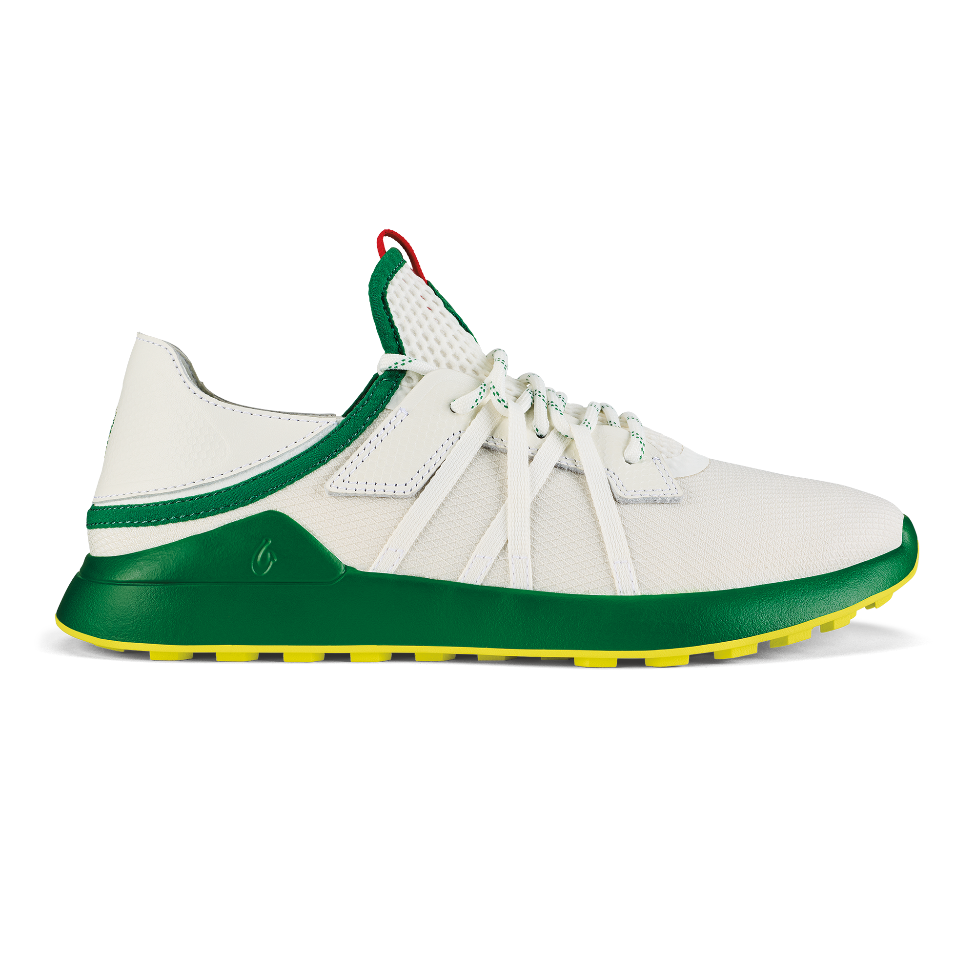 Manele Men’s Breathable Golf Shoes - Bright White / Palm | OluKai