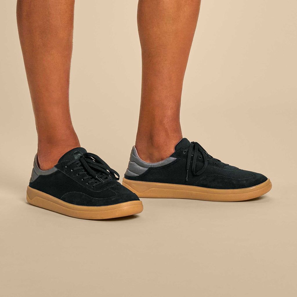 Pūnini Men's Sneaker Shoes - Black / Dark |