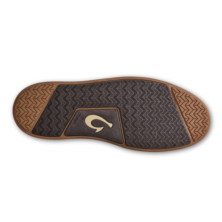 Papakū 'Ili Men's Waterproof Leather Boots- Dark Java | OluKai