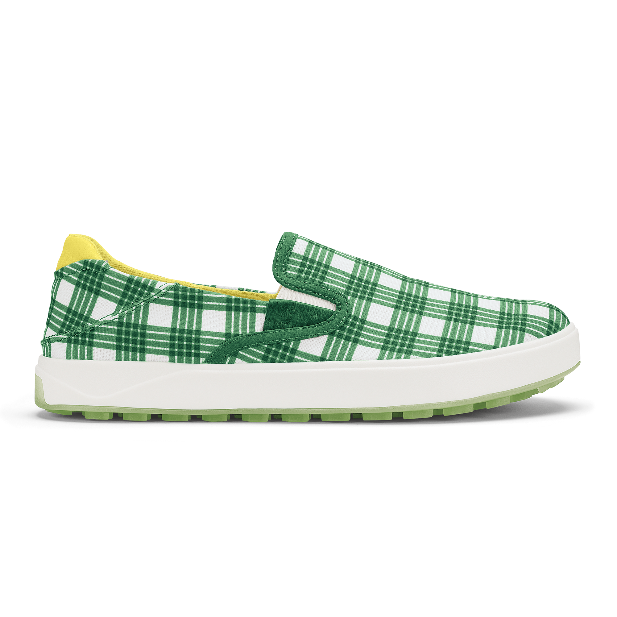 Wai‘alae Slip On Men’s Golf Shoes - Medium Green / Bright White | OluKai