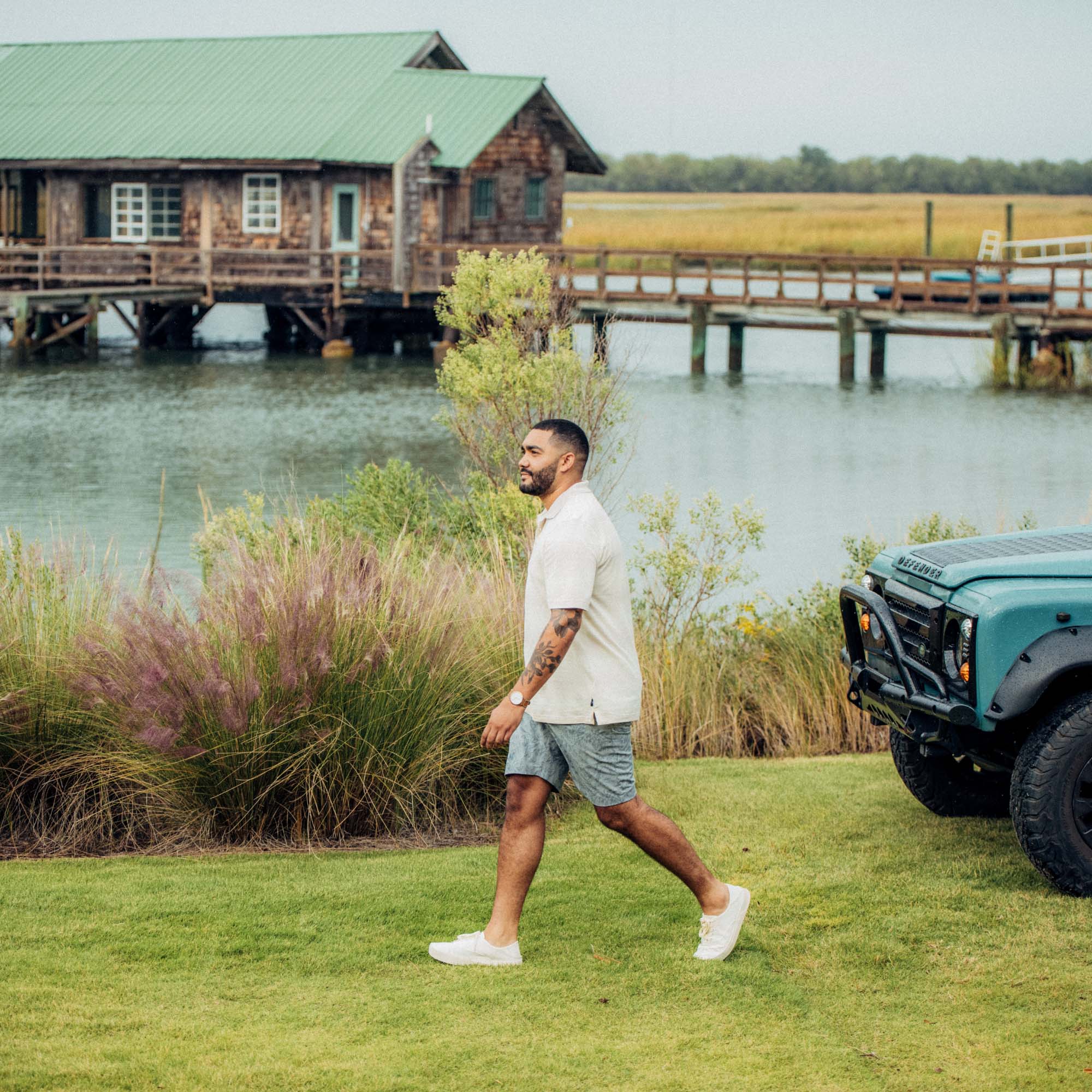 Tradewind Men's Breathable Sneakers - Off White | OluKai