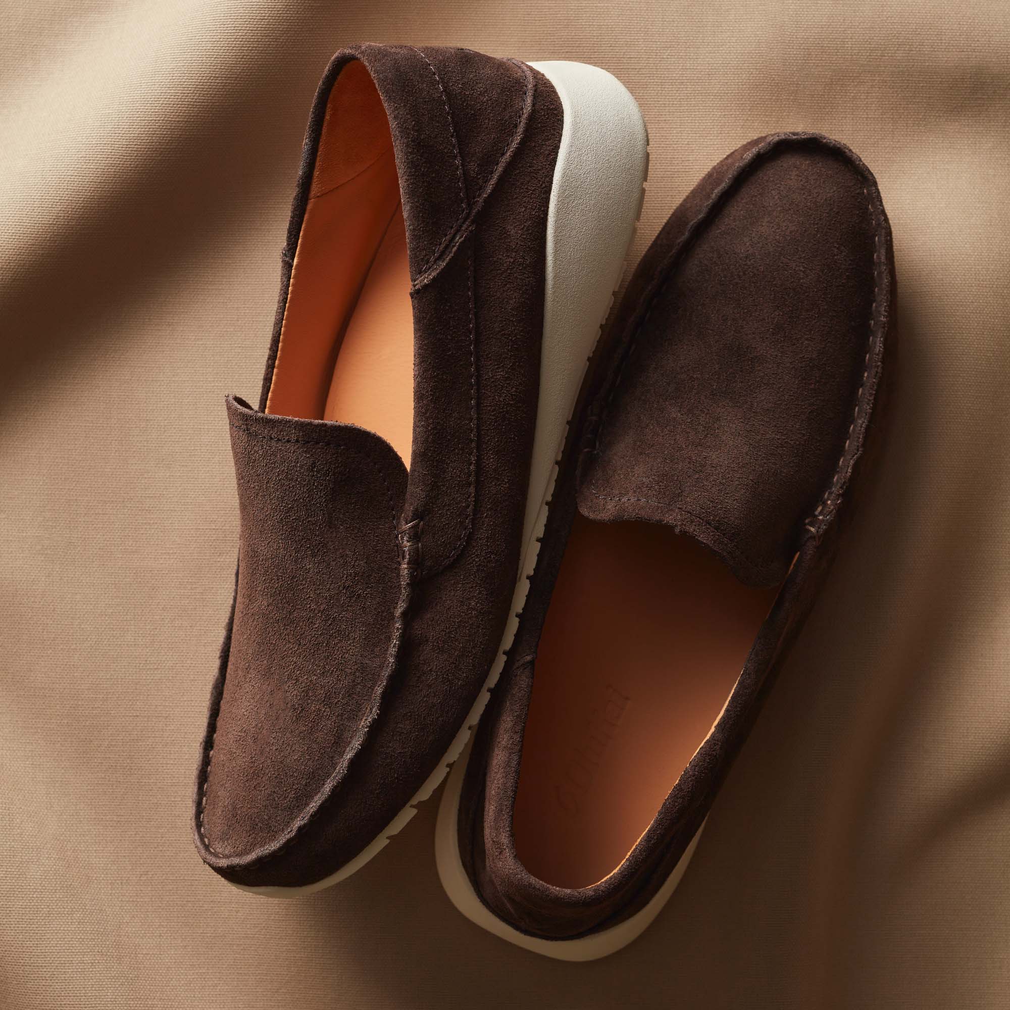 Ka'a Loafer Men's Italian Suede Shoes - Dark Wood | OluKai