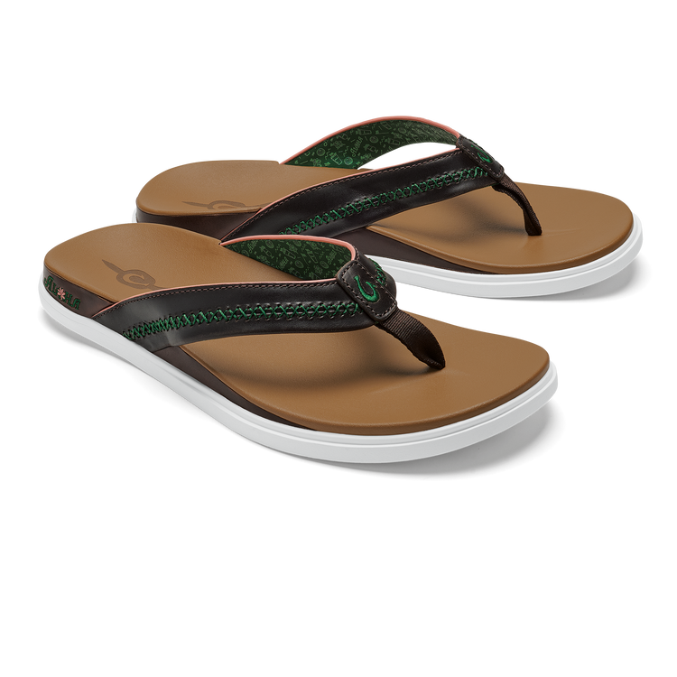 Olukai Kekoa Slide Sandals Men\'s Size 9 Dark Java Adjustable Beach Comfort Water Olukai Mens Kekoa Sandal Size 13 Brown Slide Adjustable Flip  main image 4