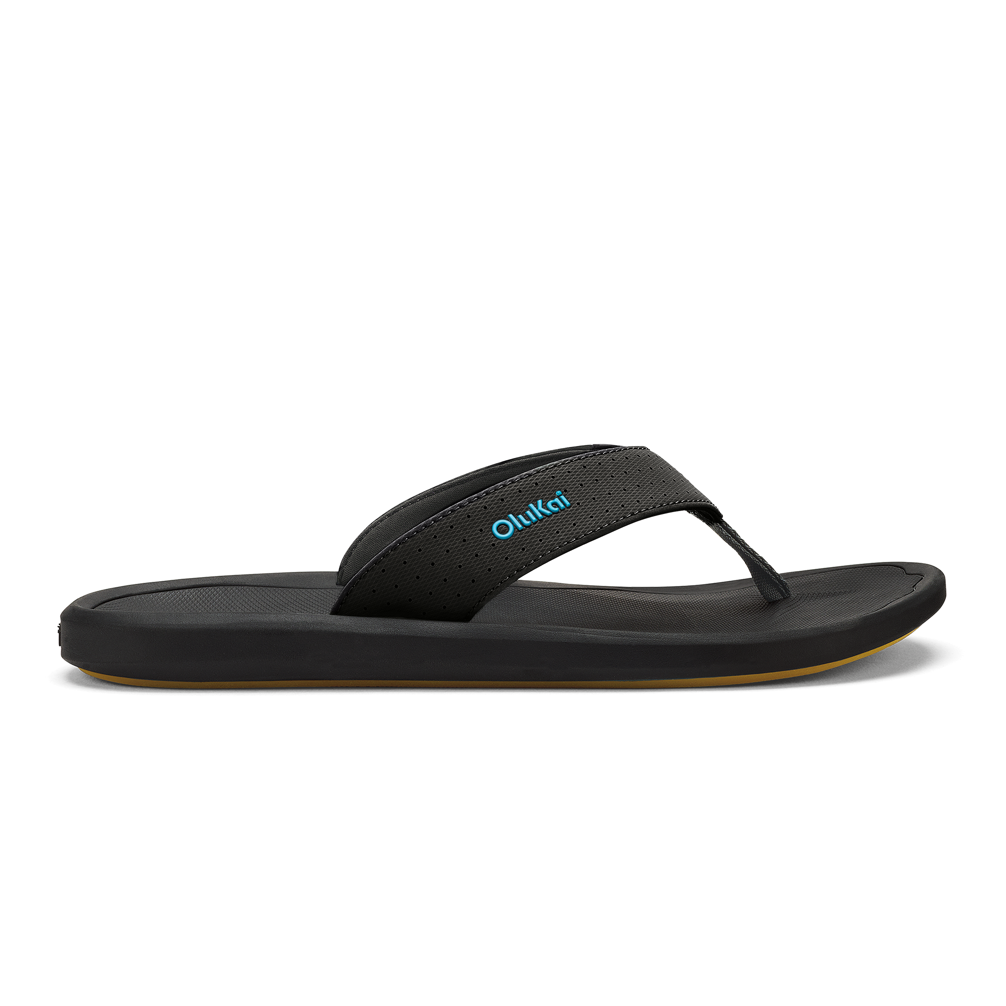 Ki‘i Men’s Water Ready Beach Sandals - Lava Rock / Bold Blue | OluKai