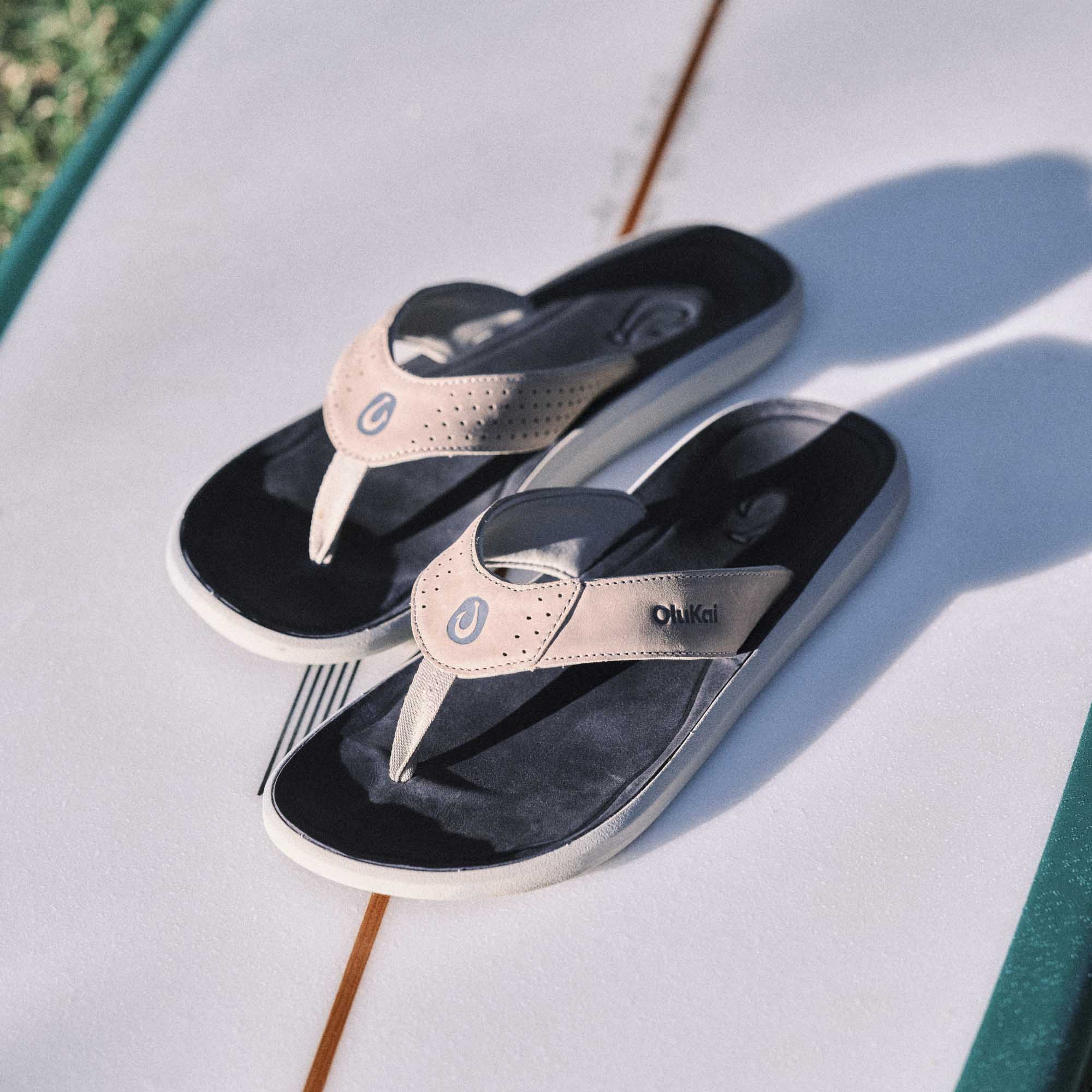 Pili Men's Waterproof Leather Sandals - Blue Fog / Coastal Blue