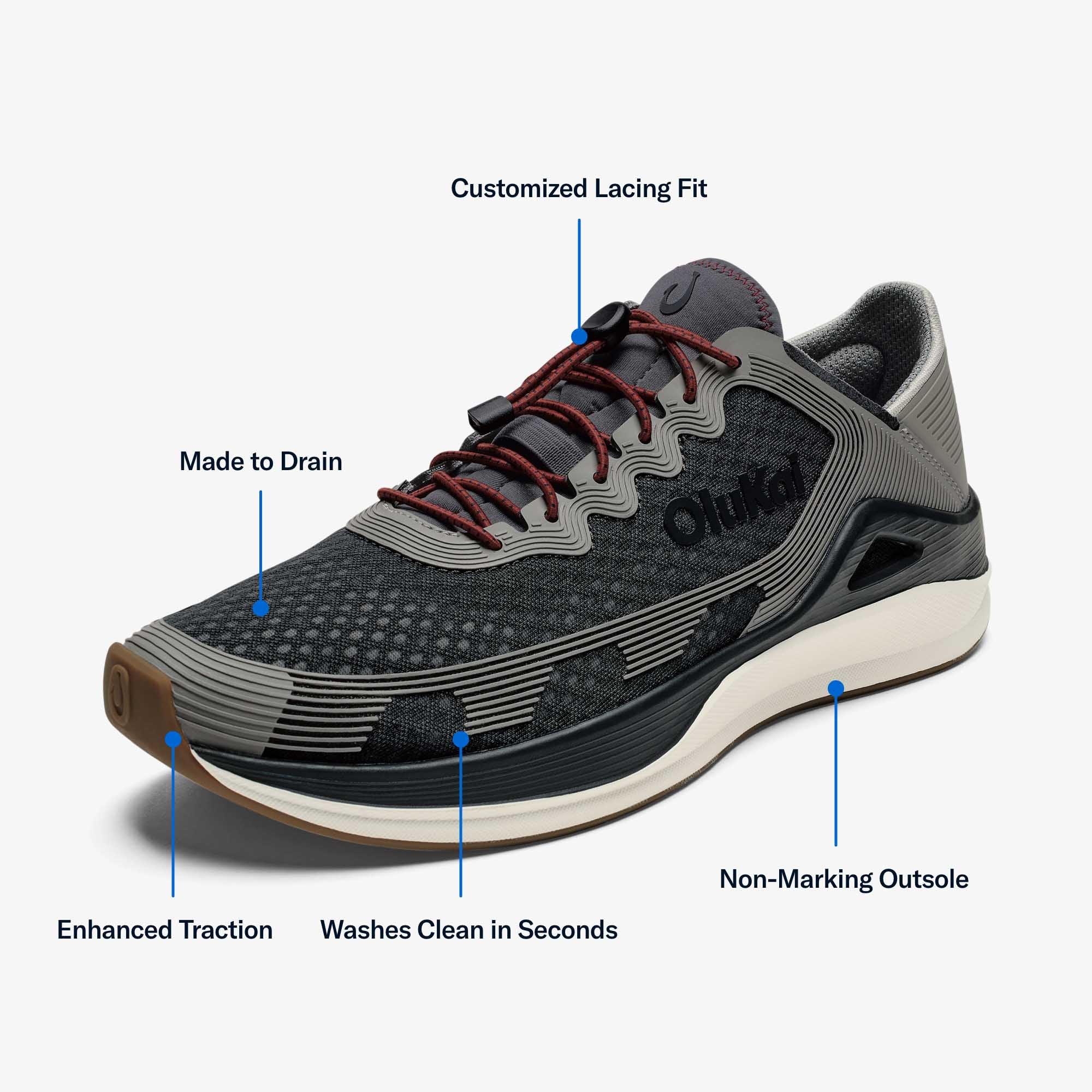 (取寄) オルカイ メンズ アヒ OluKai men Ahi Rock/Ash Ahi Men's Water Boat Shoes - Rock / Ash | OluKai