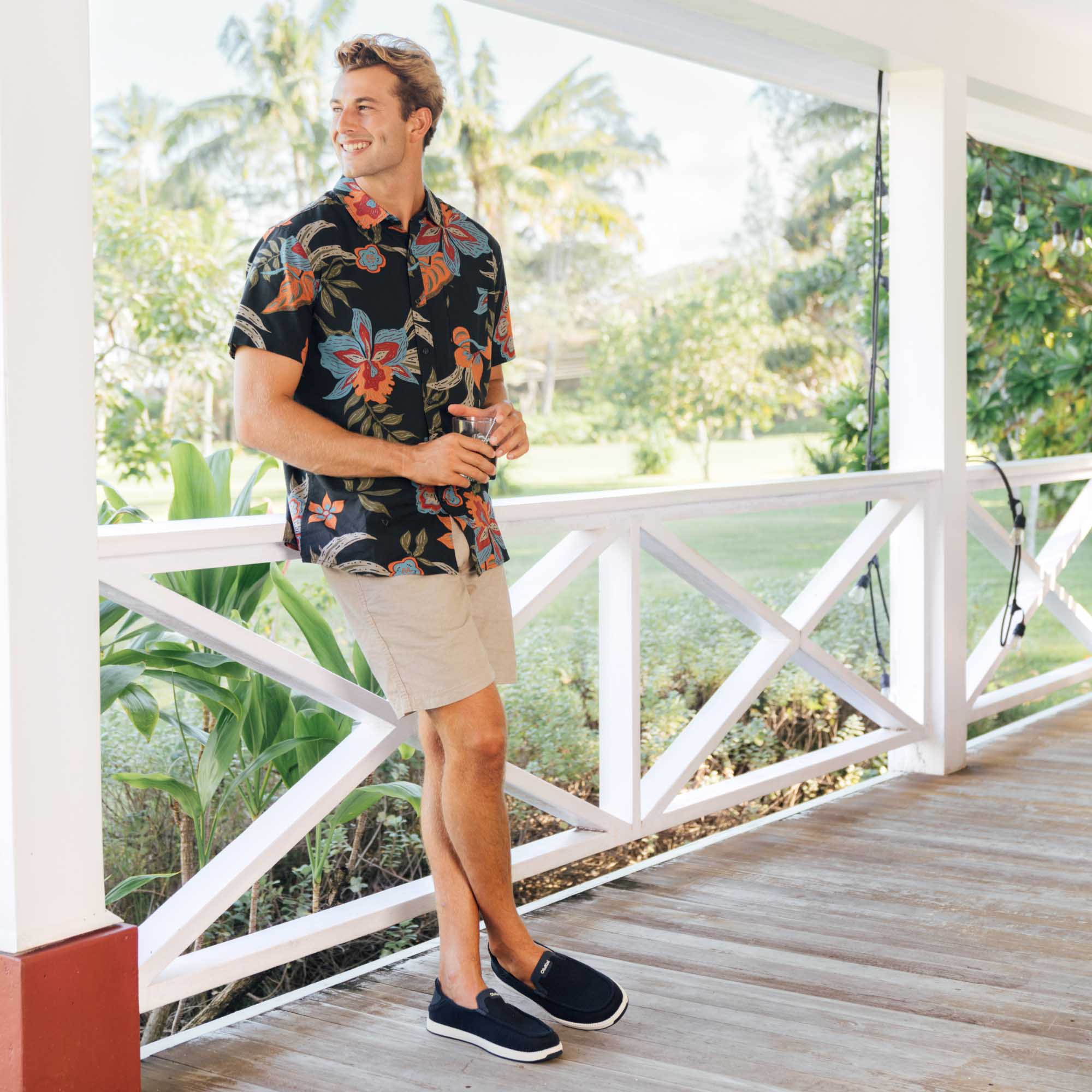 Kākaha Mesh Men's Slip-On Shoes - Navy | OluKai