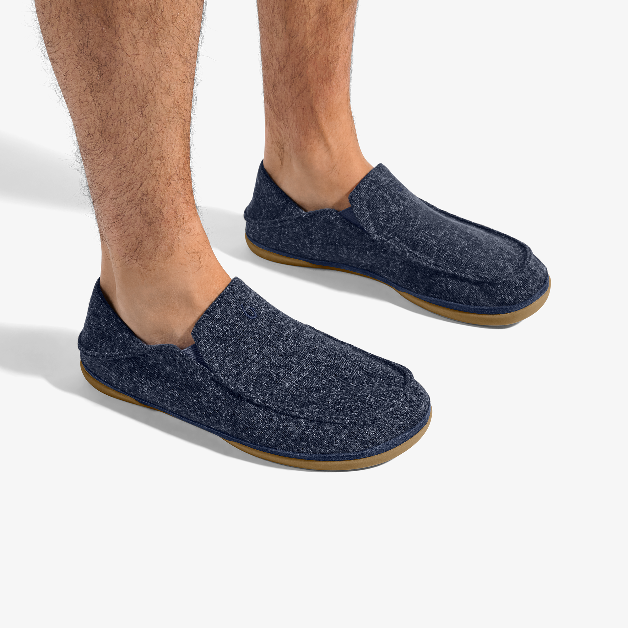 Moloā Hulu Men's Wool Slippers - Trench Blue | OluKai