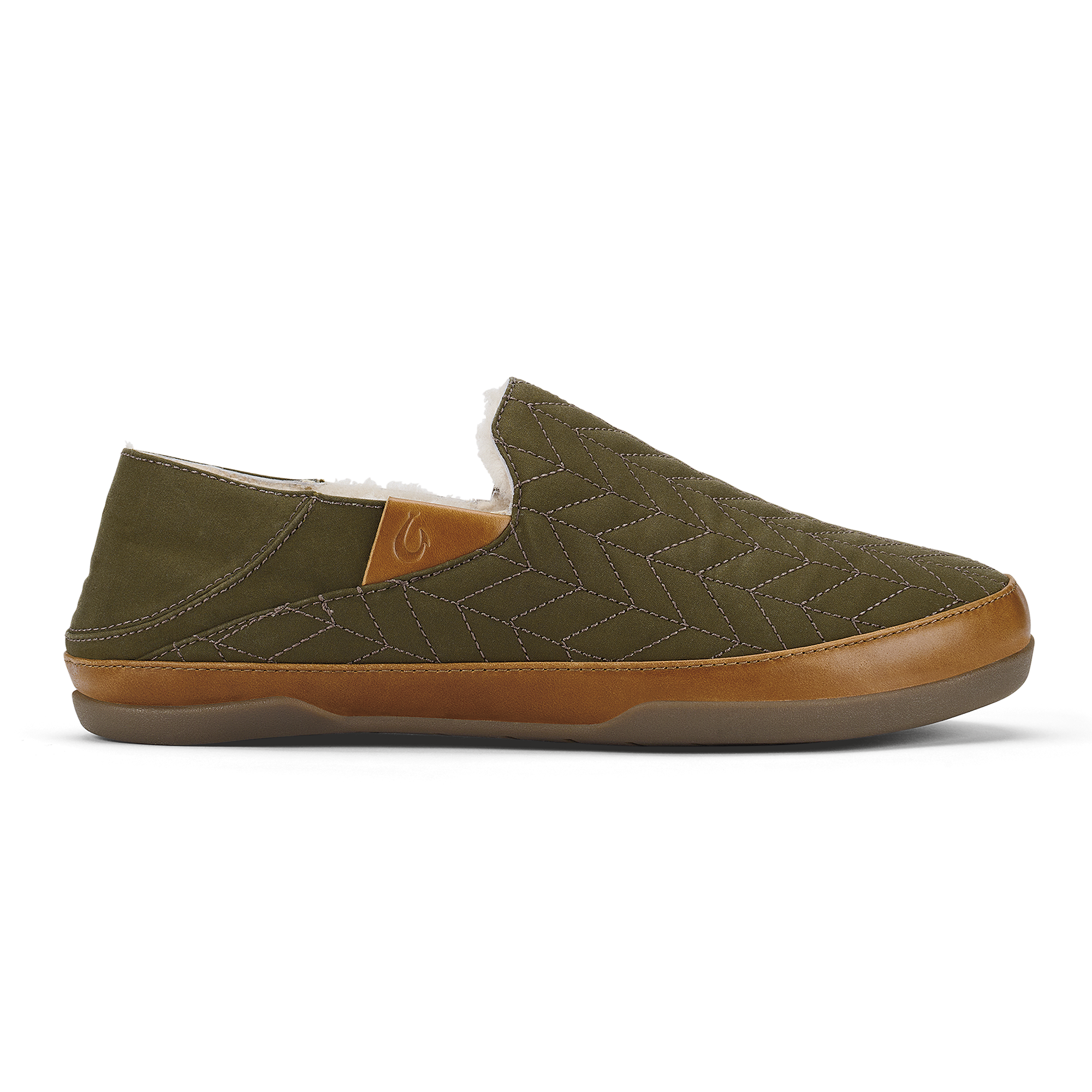 haluc❤ Hanohano Men's Waxed Canvas Slippers - Husk | OluKai