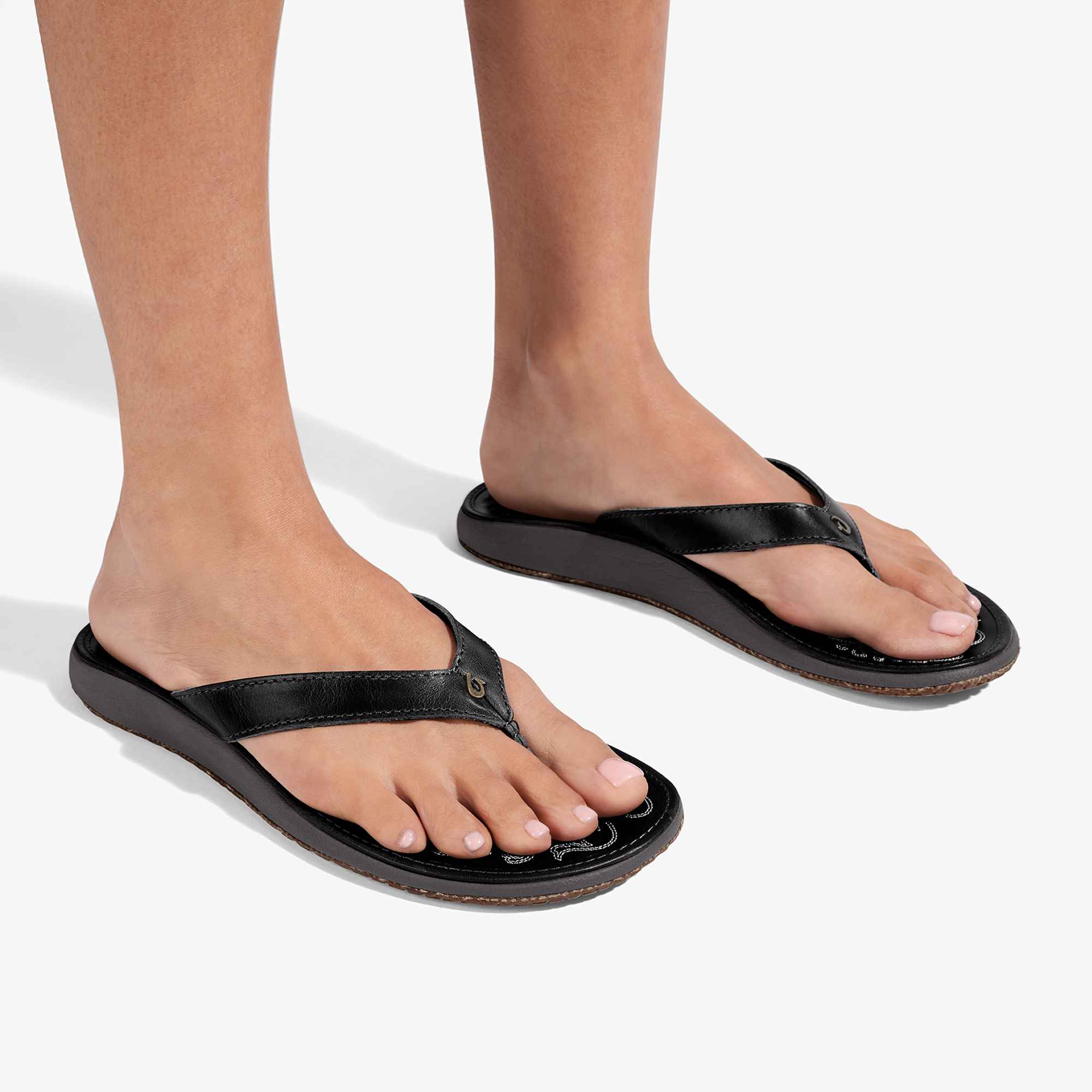 Honu Women's Leather Beach Sandals - Tan | OluKai
