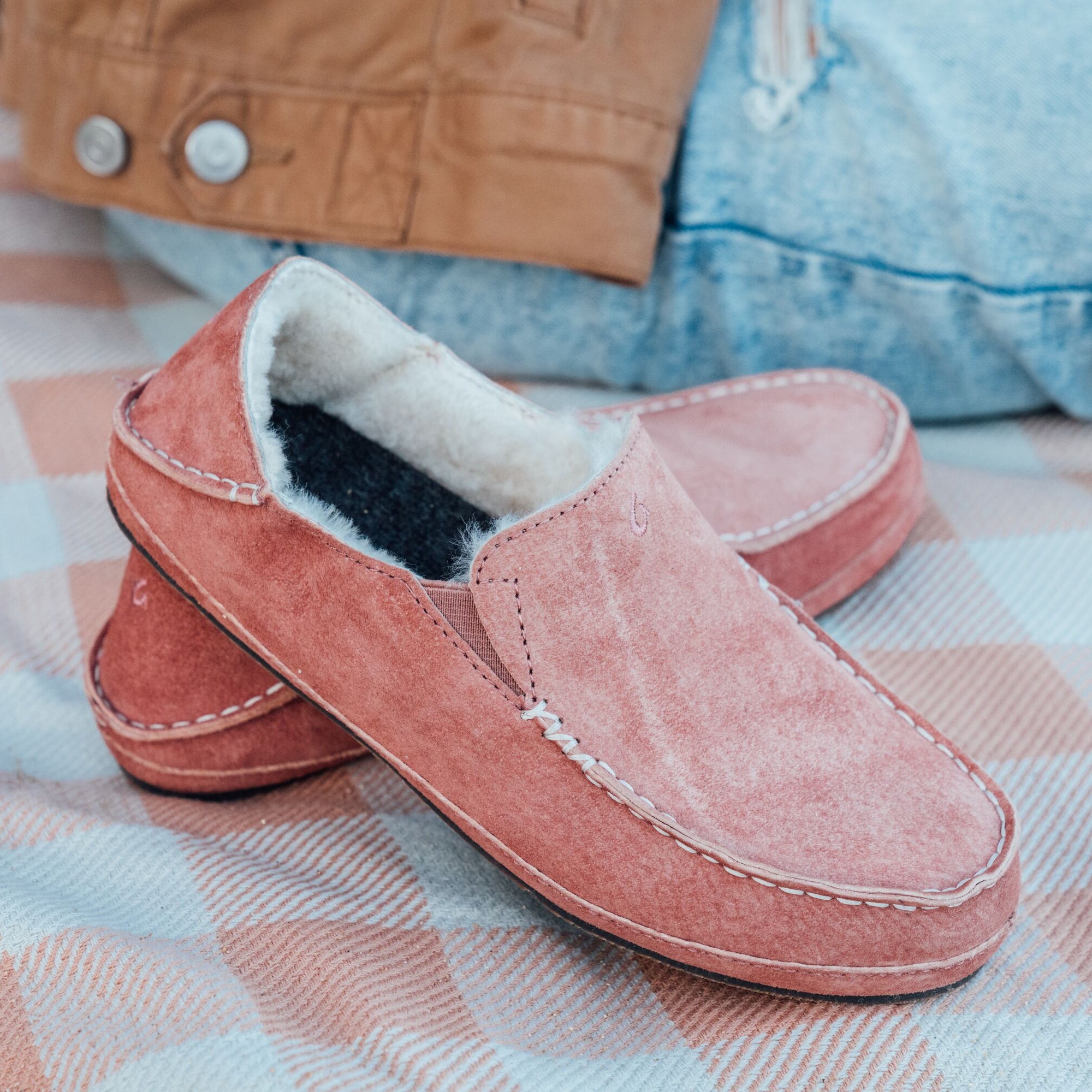 ★新品未使用★ nonnative  SLIPPER US8 Nohea Women's Leather Slippers - Cedarwood | OluKai