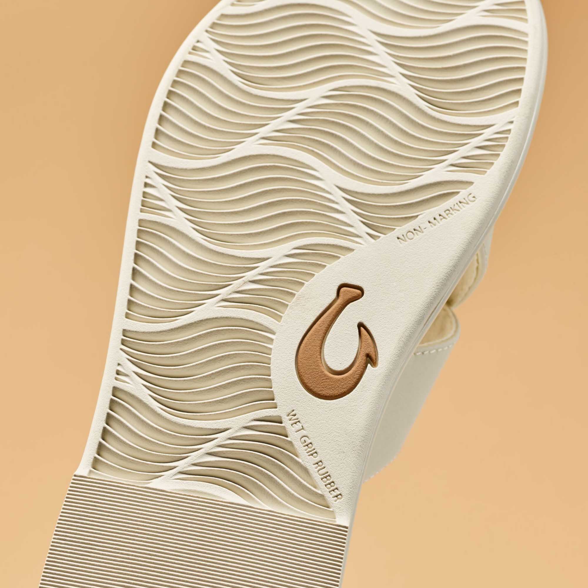 La'i Slide Women's Slide Beach Sandals - White Sand | OluKai