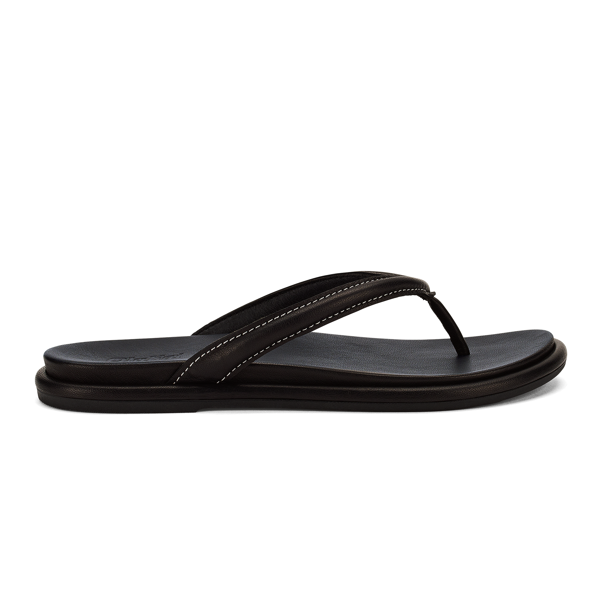 Tiare Women’s Leather Beach Sandals - Black | OluKai