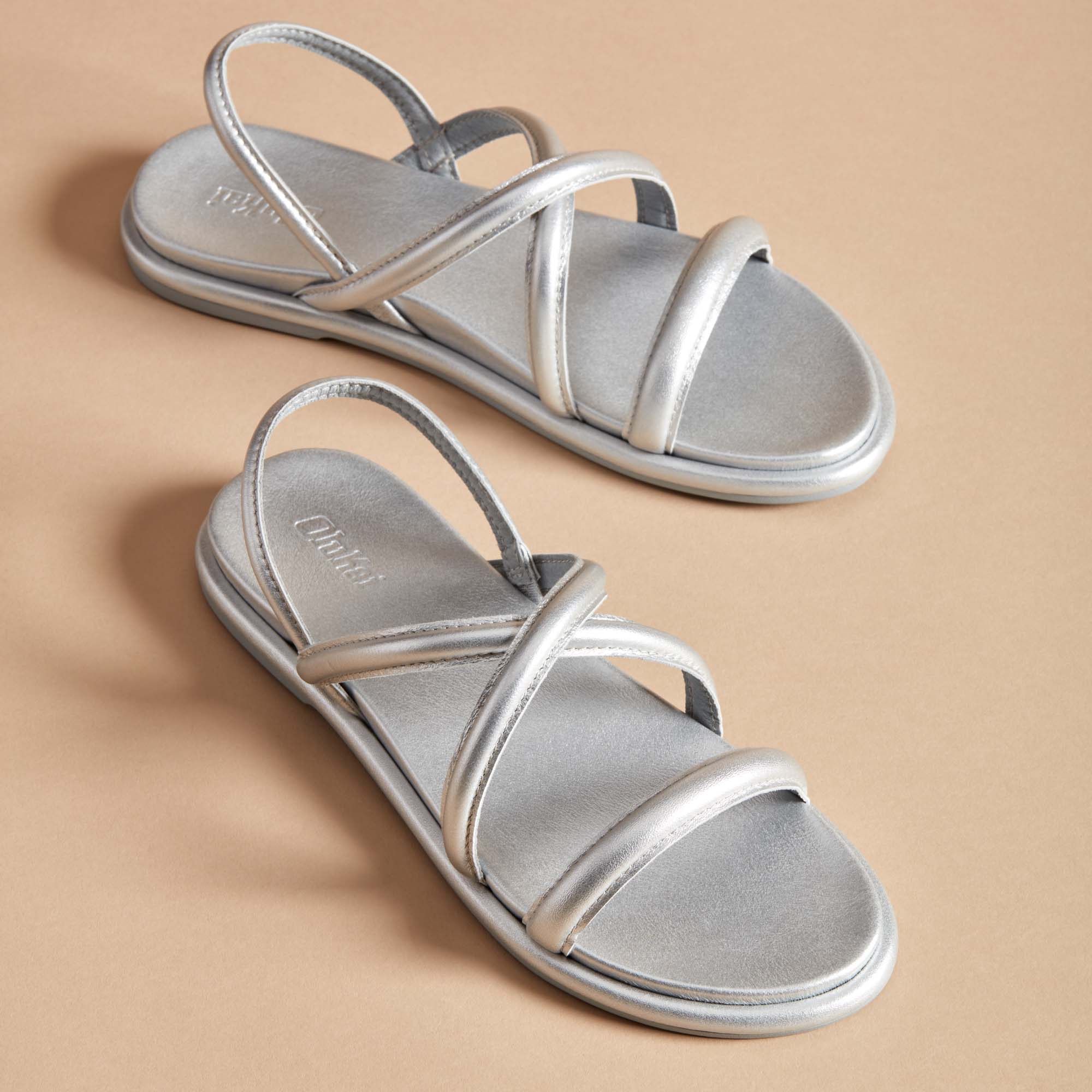 Slip On Grey Ladies Flat Sandals, Size: 37 To 40 at Rs 200/pair in Agra |  ID: 23732889830