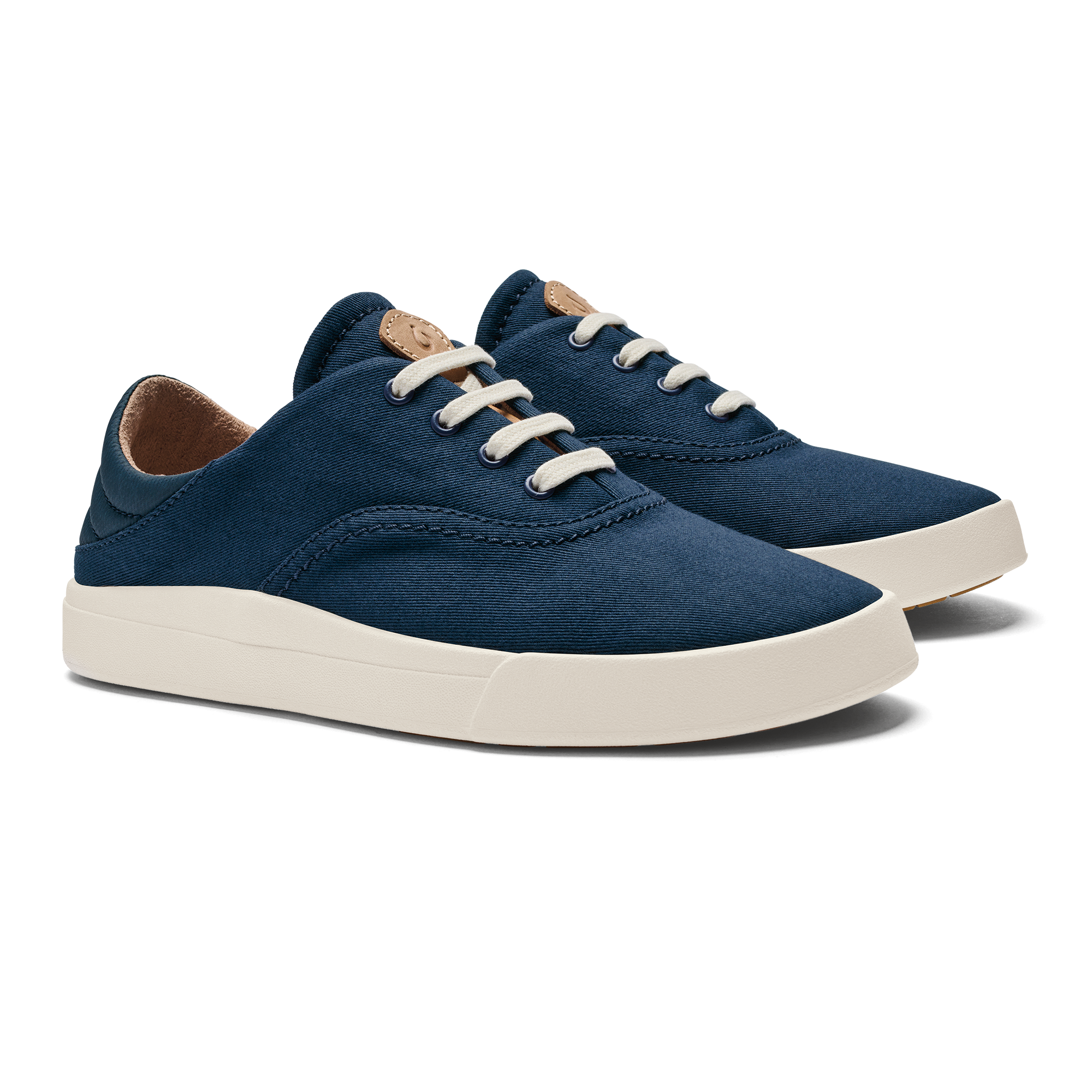 dark blue canvas shoes