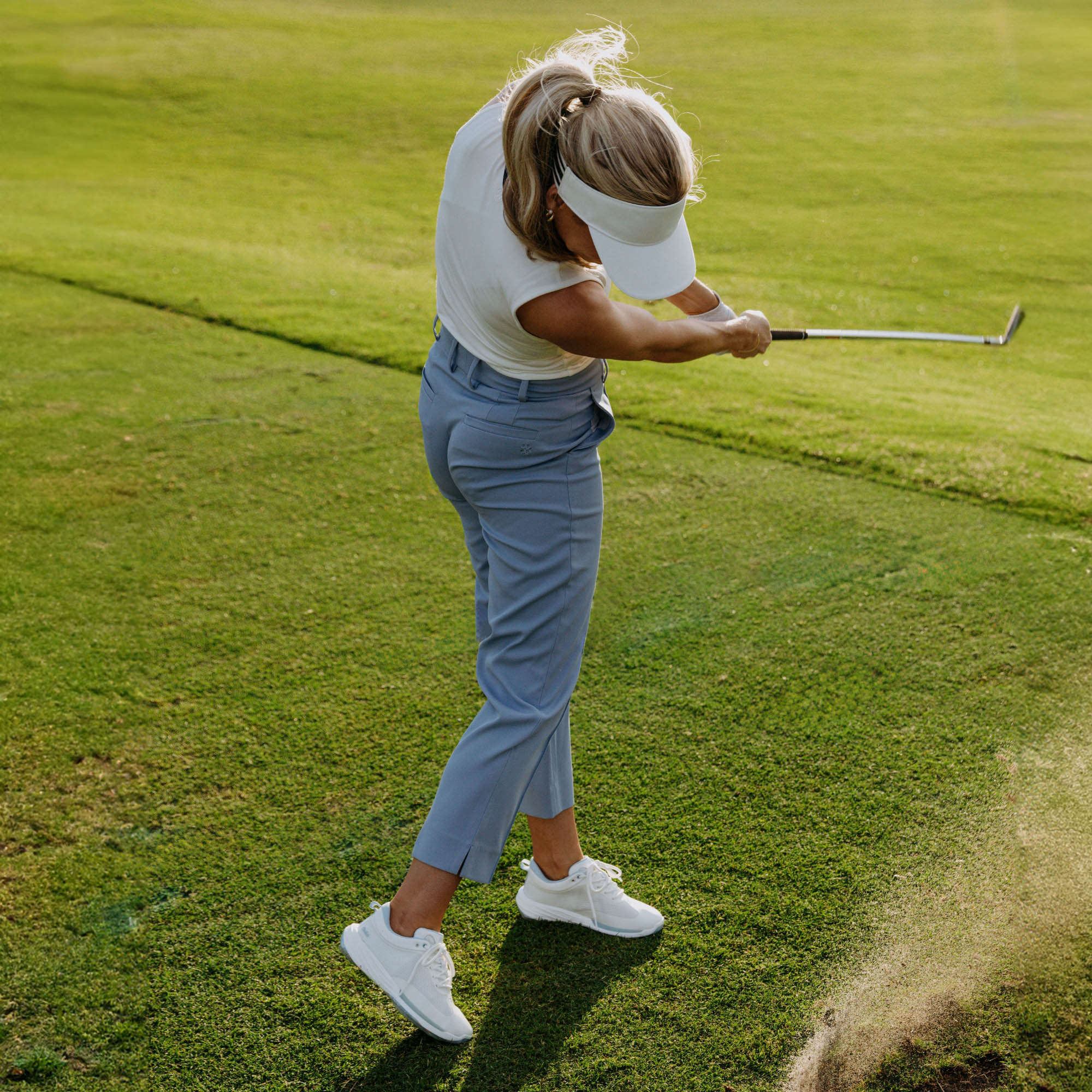 Mākena Women's Waterproof Golf Shoes - Bright White | OluKai