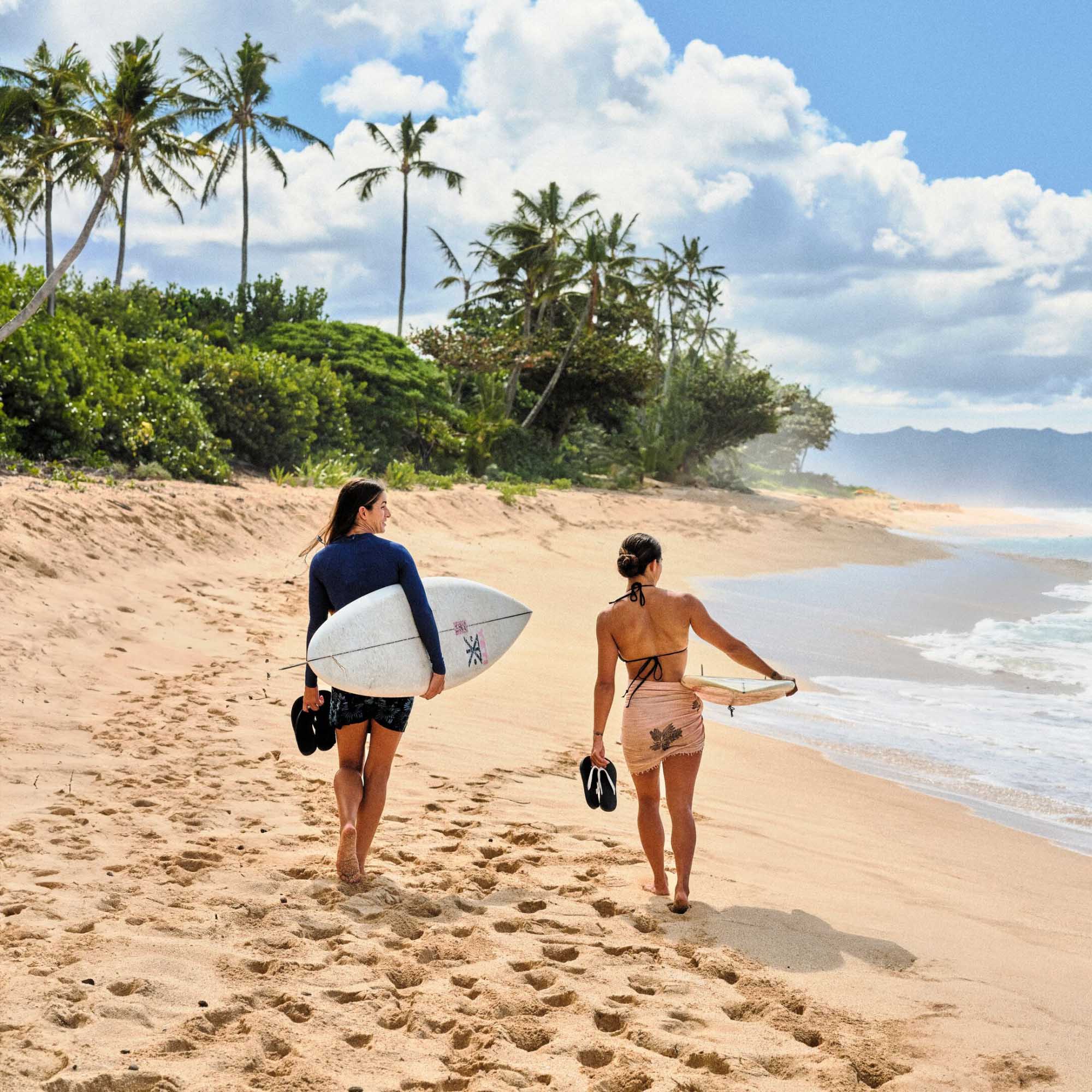 Uiki Women's Everyday Beach Sandals - Bright White / Lava Rock