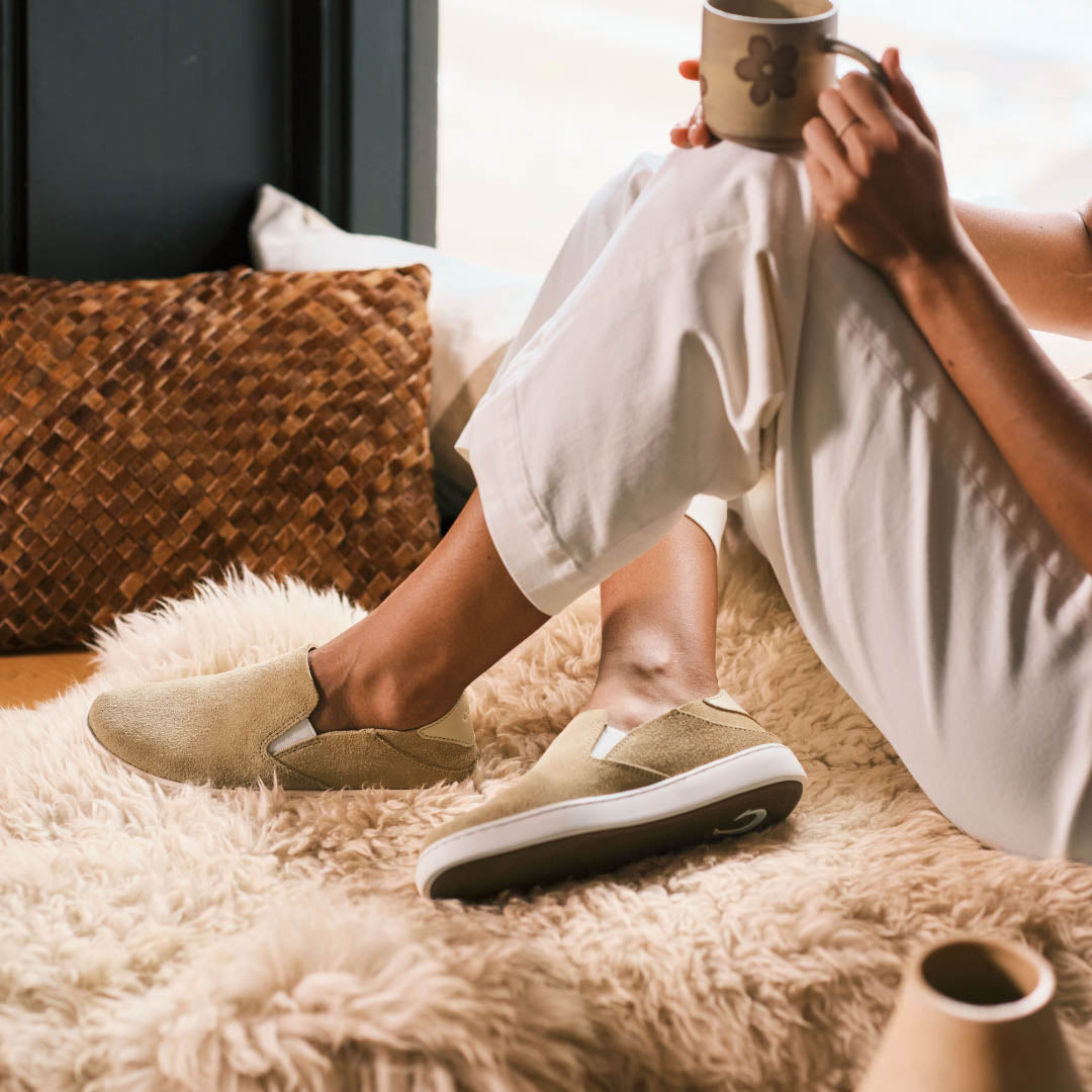 Pehuea Luxe Women's Suede Shoes - Tapa | OluKai