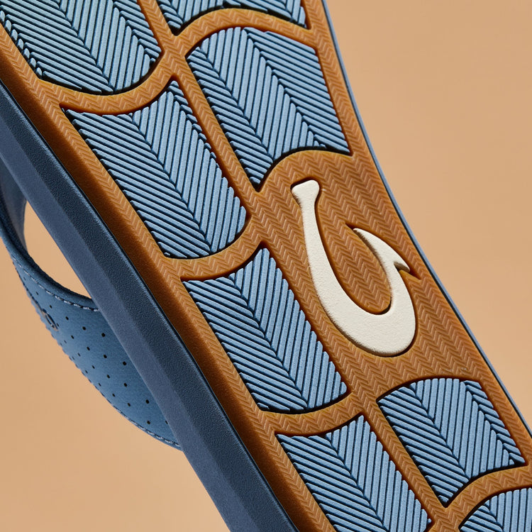 Ki'i Men's Water Ready Beach Sandals Blissful Blue Blue Fog