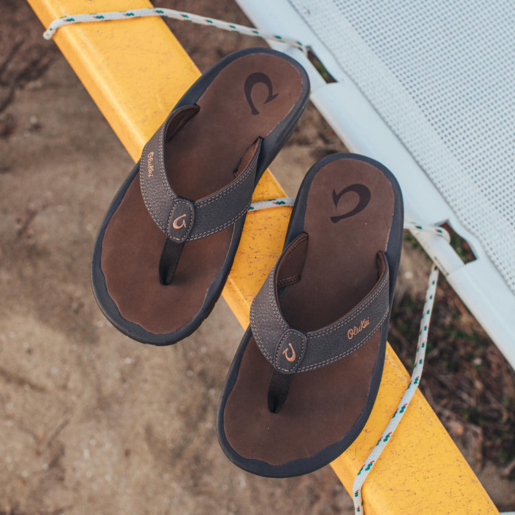 OluKai Ohana Men's Beach Sandals, Quick-Dry Flip-Flop Slides, Water  Resistant 