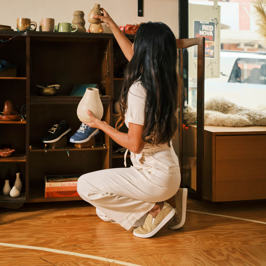 Pehuea Luxe Women's Suede Shoes - Tapa | OluKai