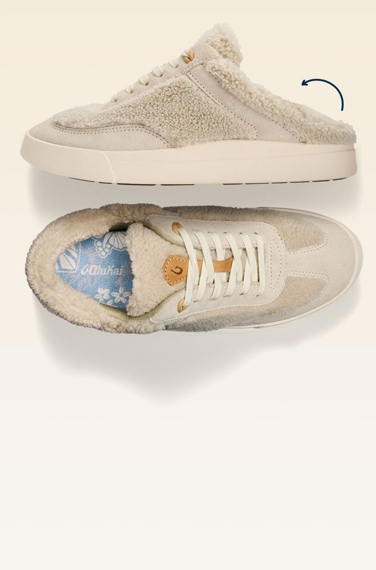We combined cozy recycled sherpa with suede and synthetic ripstop to make a sneaker that’s equally soft and strong. Our sherpa uses 50% recycled materials.