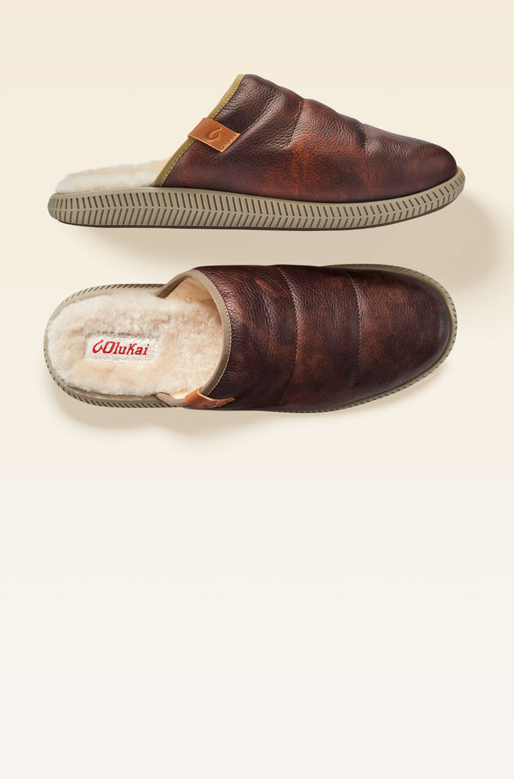 Men's Leather (Genuine) Slippers