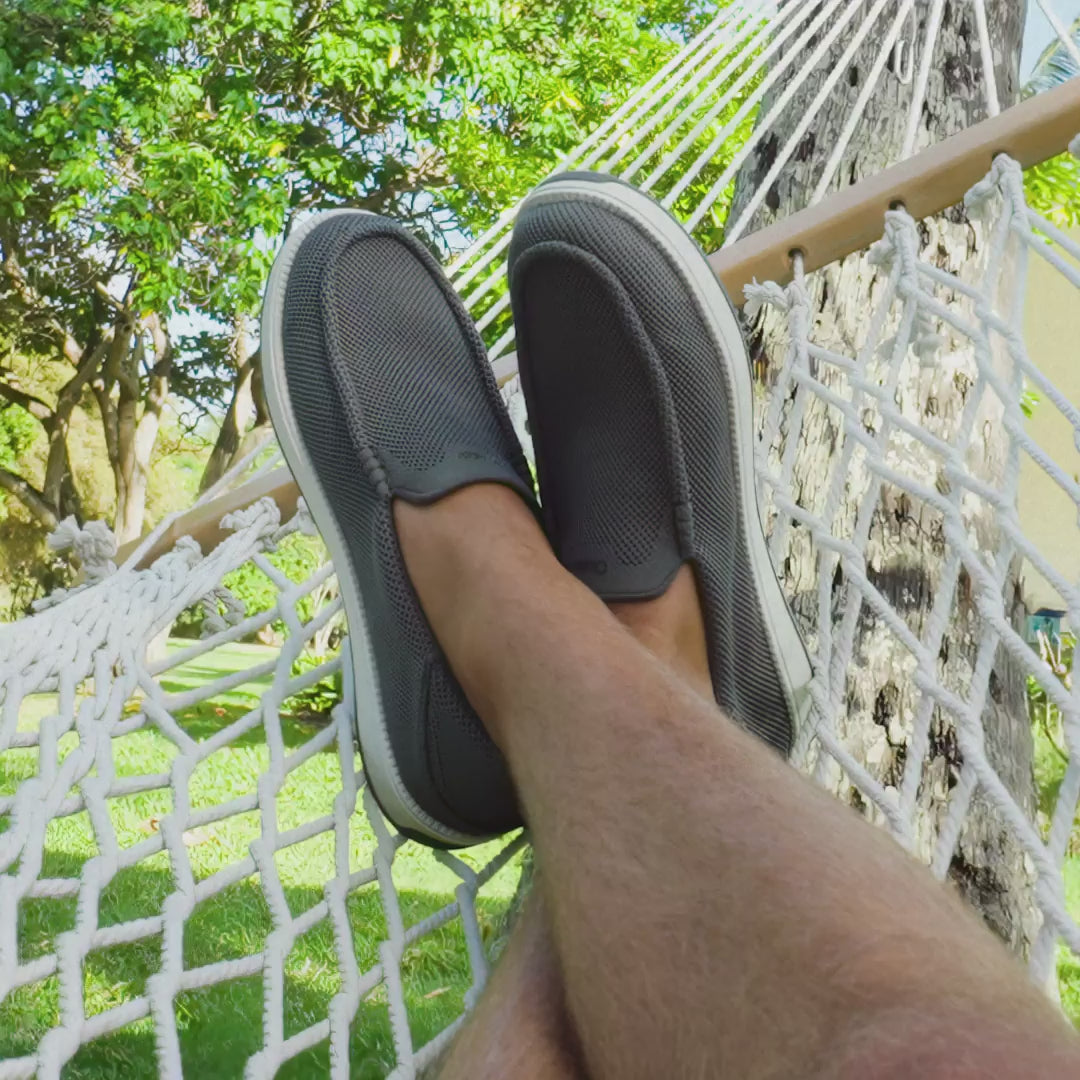 Kākaha Mesh Men's Slip-On Shoes - Dark Java | OluKai