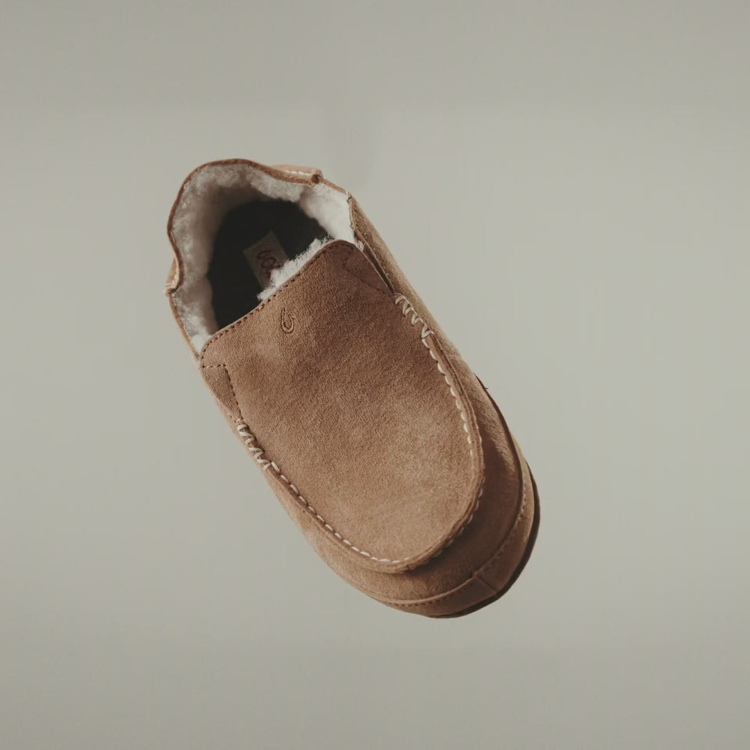 Nohea Women's Leather Slippers - Bone | OluKai
