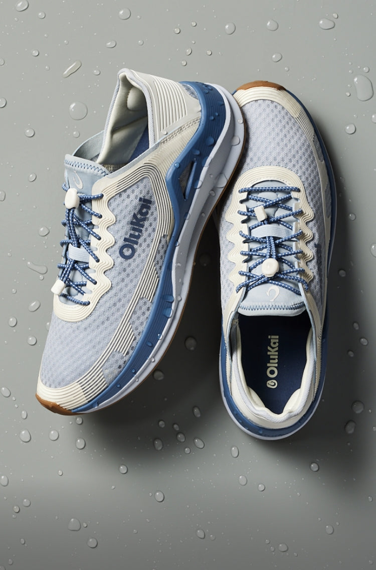Ahi Men's Water Boat Shoes - Blue Pearl / White Sand | OluKai