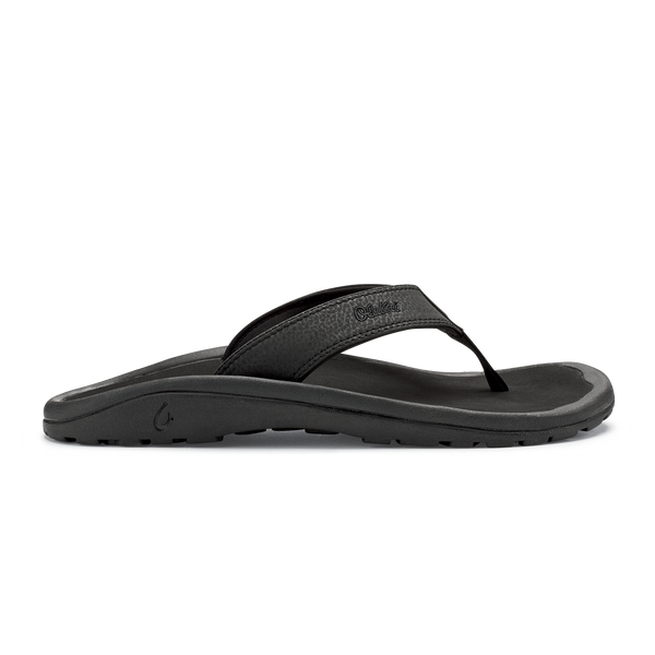 オルカイ OLUKAI Maha ´Olu Men´s Slide Sandal， Water-Friendly Shoe， All-Day Wear  ＆ Ultra-Soft Comfort Fit， Black/Black， 11 代理店